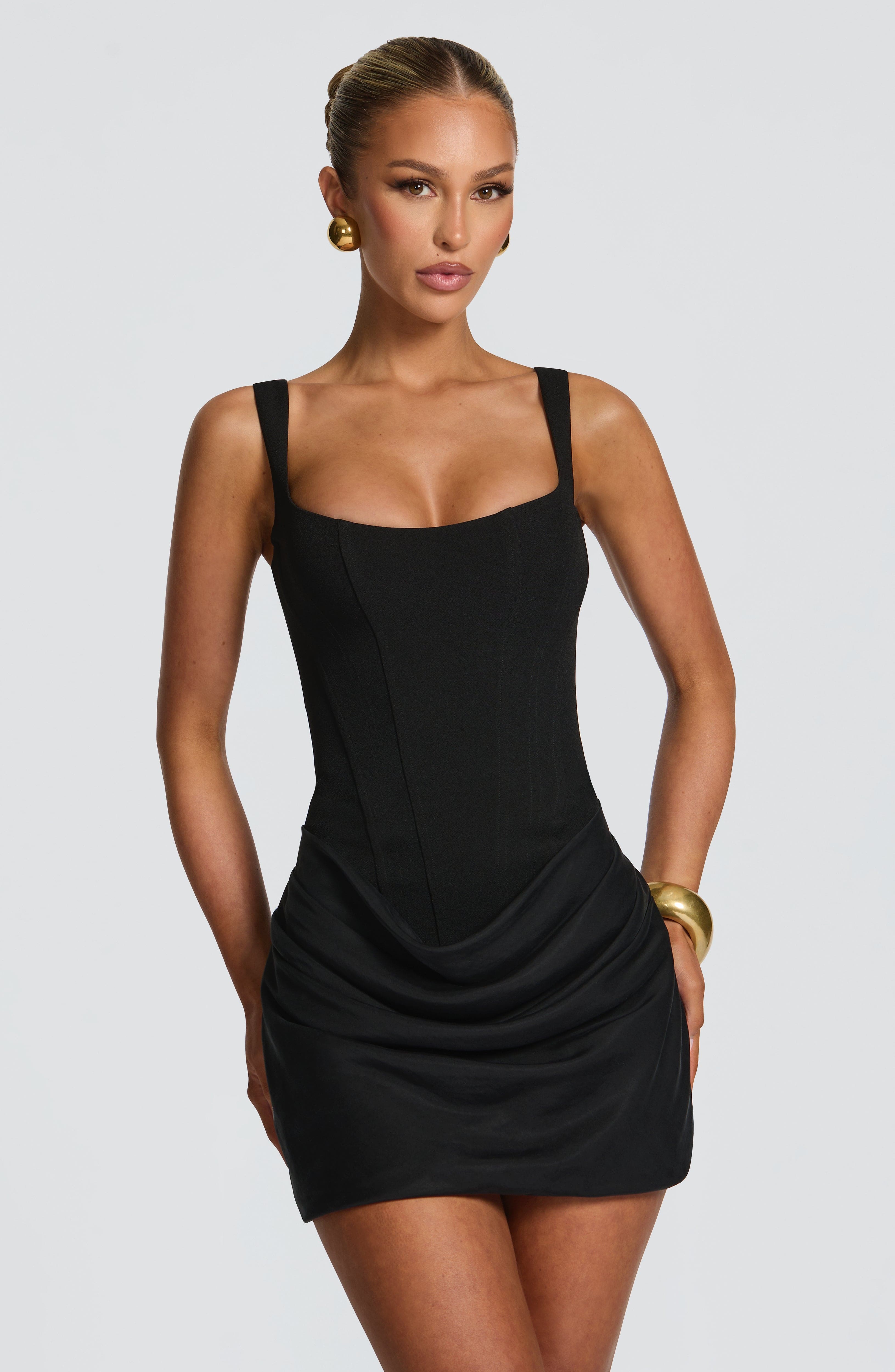 minilena Cornelia Mini Dress Black
