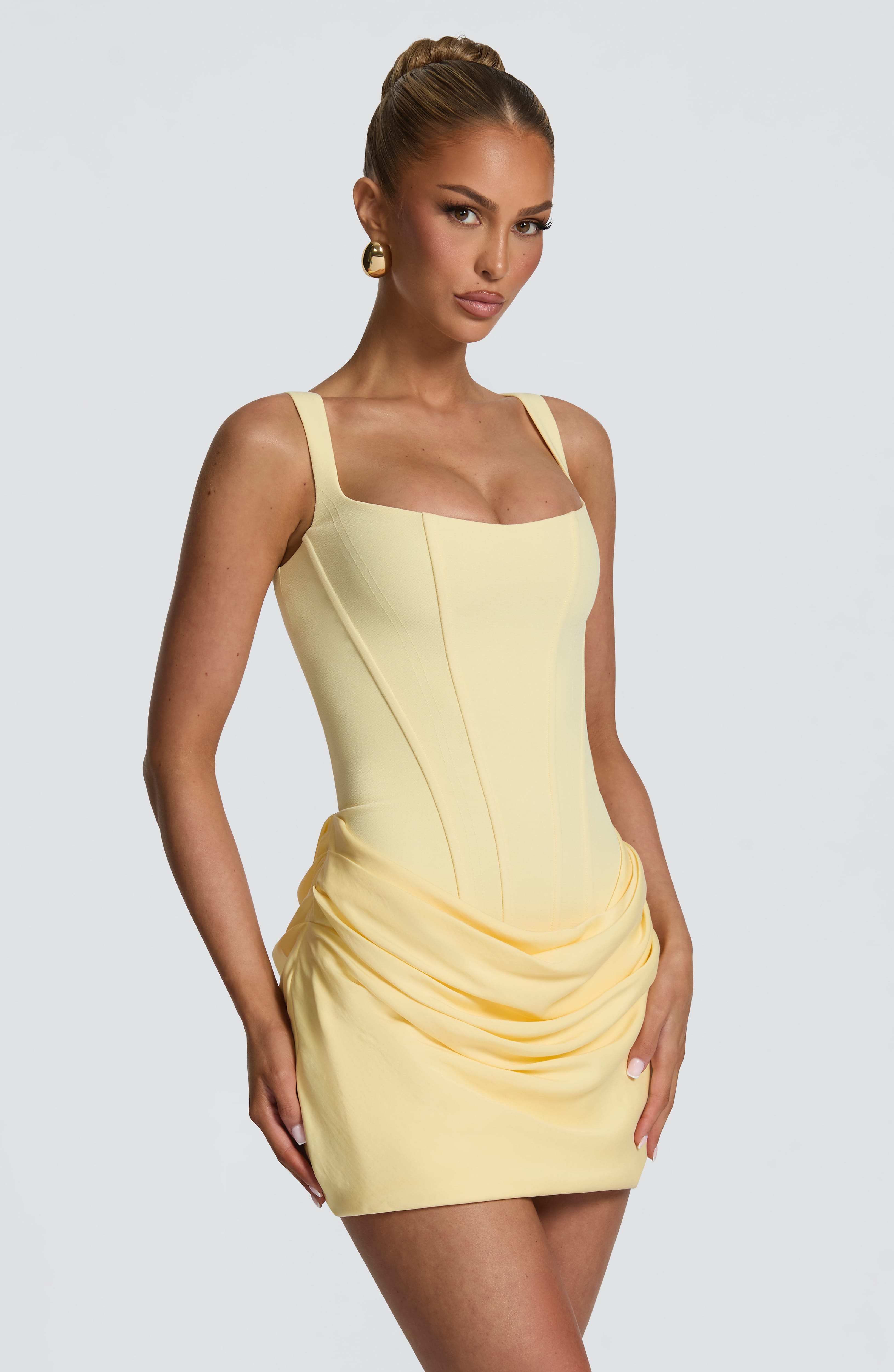 minilena Cornelia Mini Dress Lemon