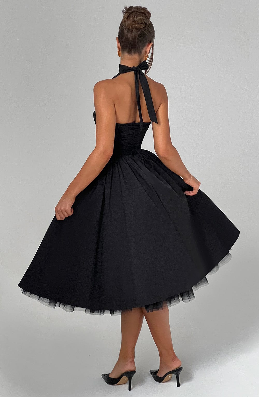 minilena Cressida Midi Dress Black