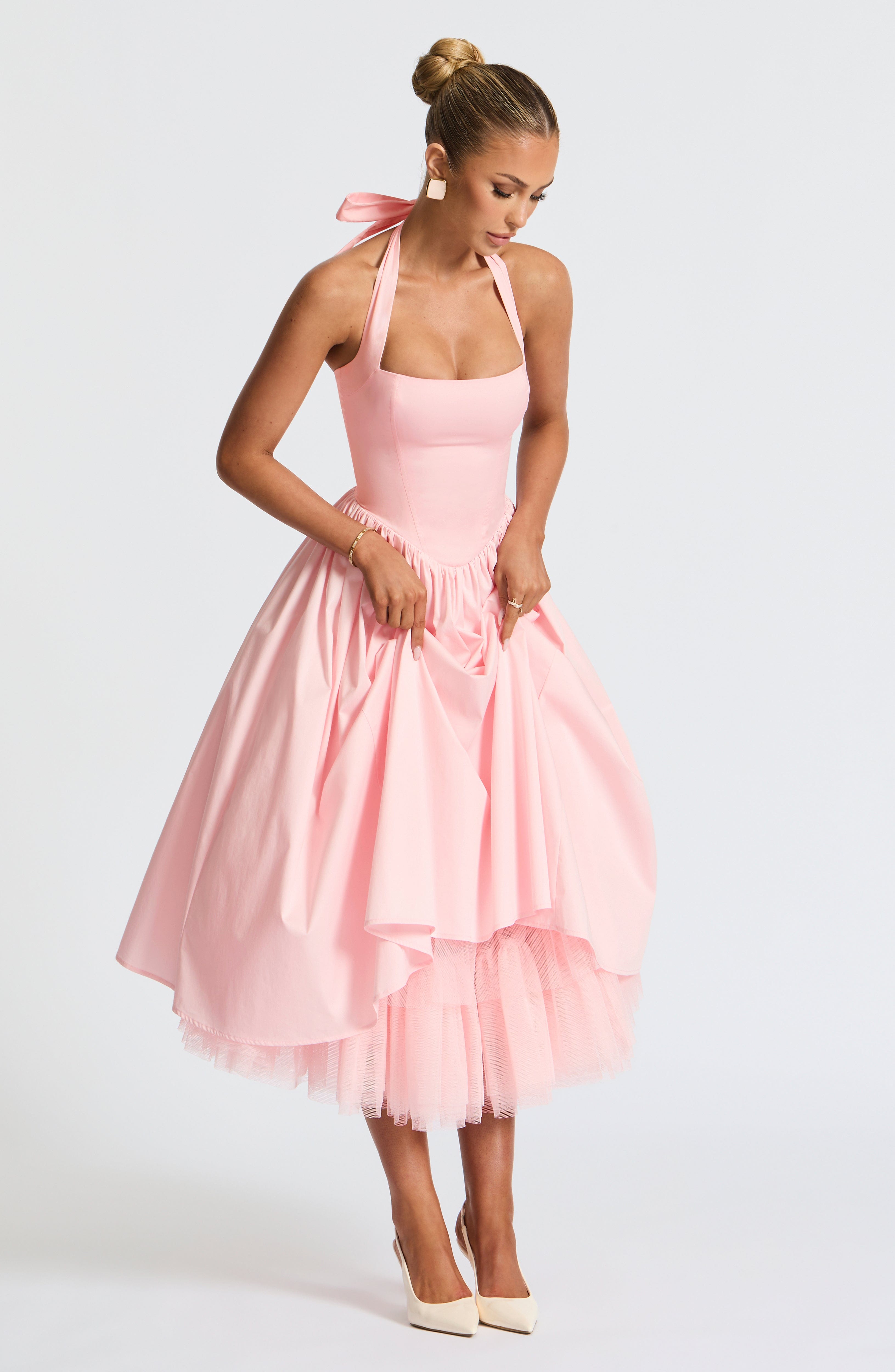 minilena Cressida Midi Dress Blush