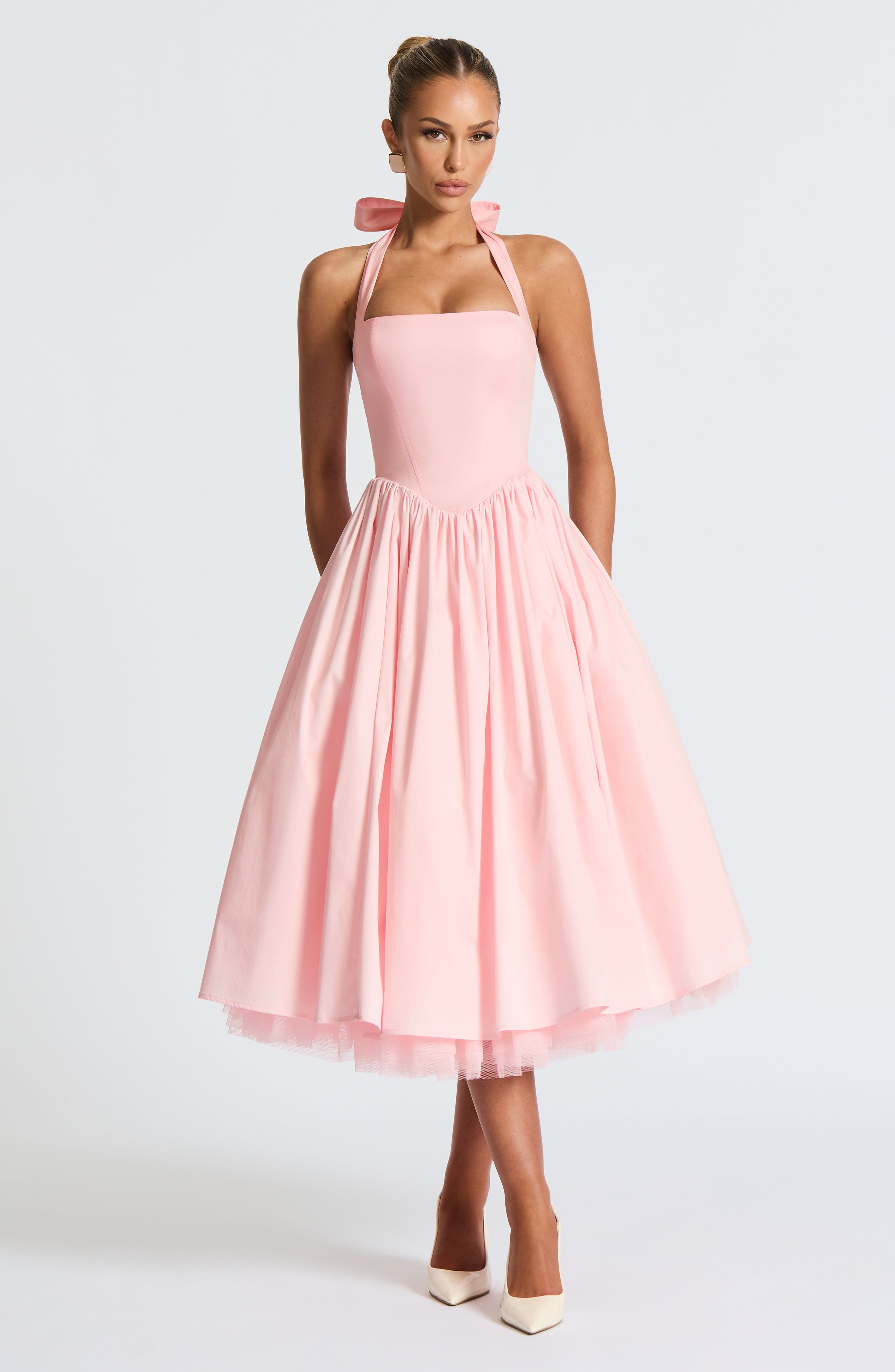 minilena Cressida Midi Dress Blush