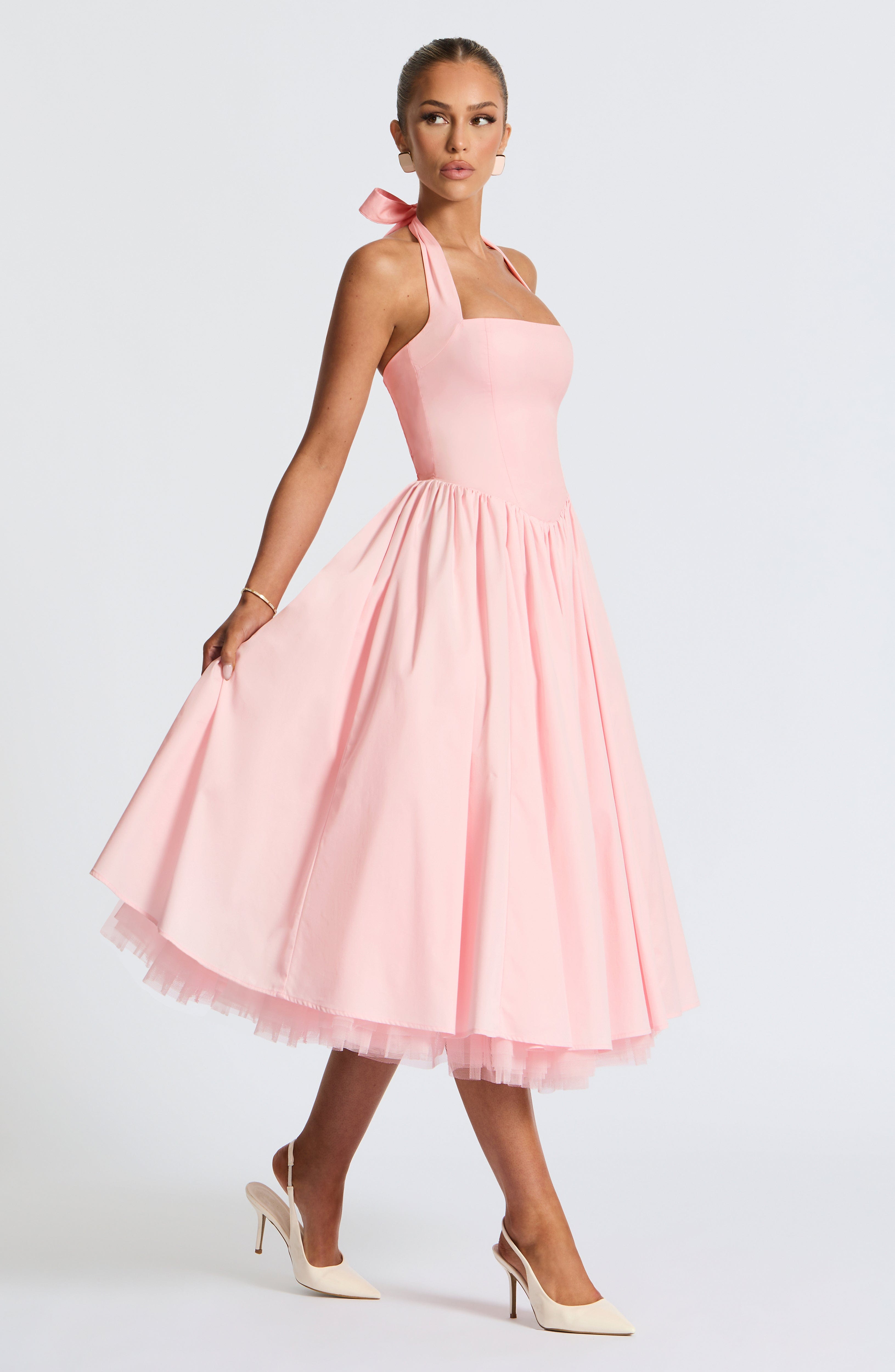 minilena Cressida Midi Dress Blush