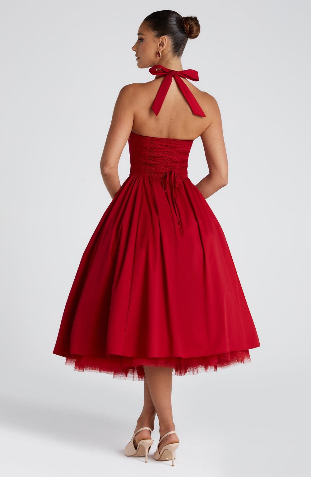 minilena Cressida Midi Dress Red