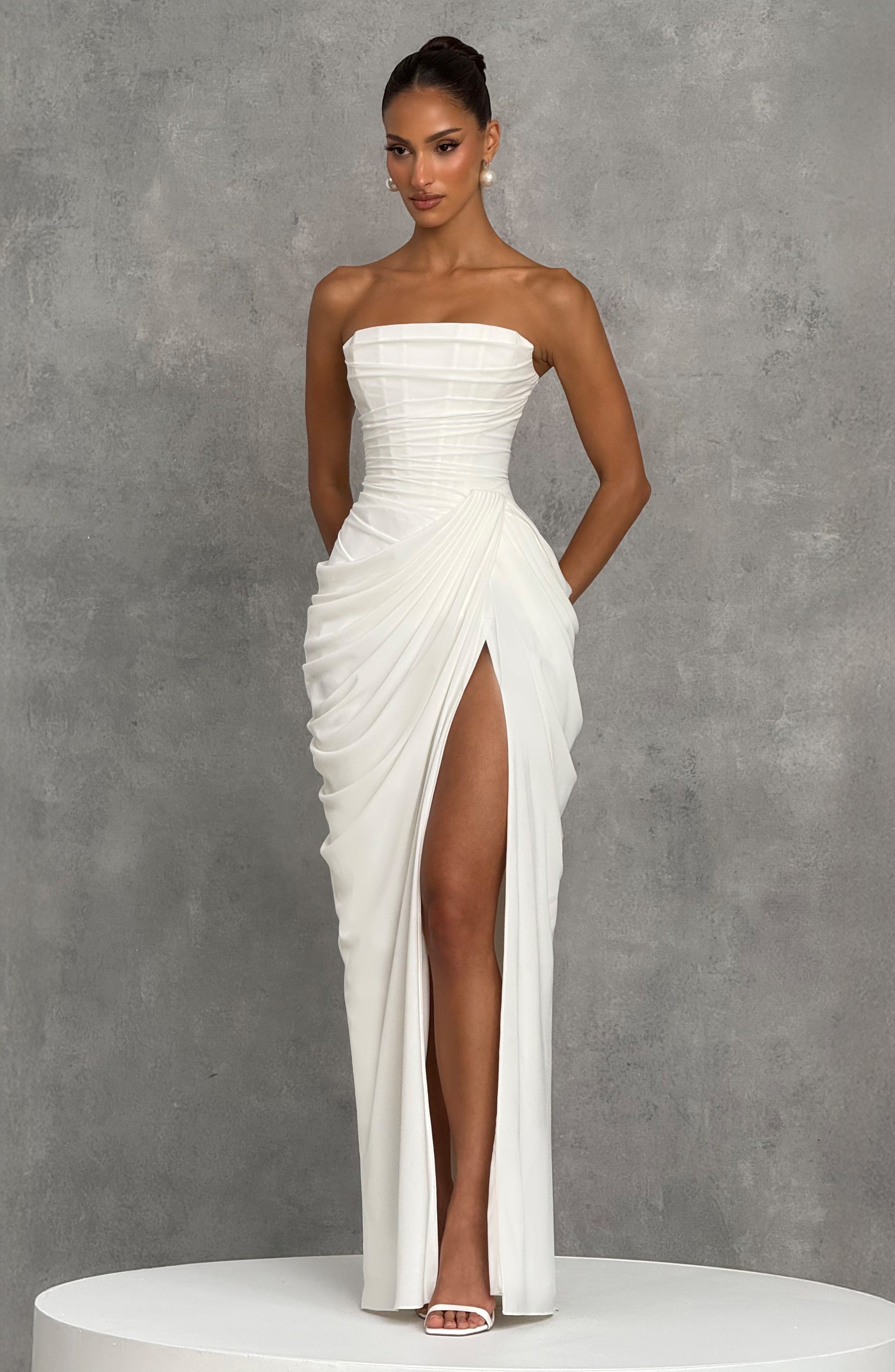 minilena Cyra Maxi Dress Ivory