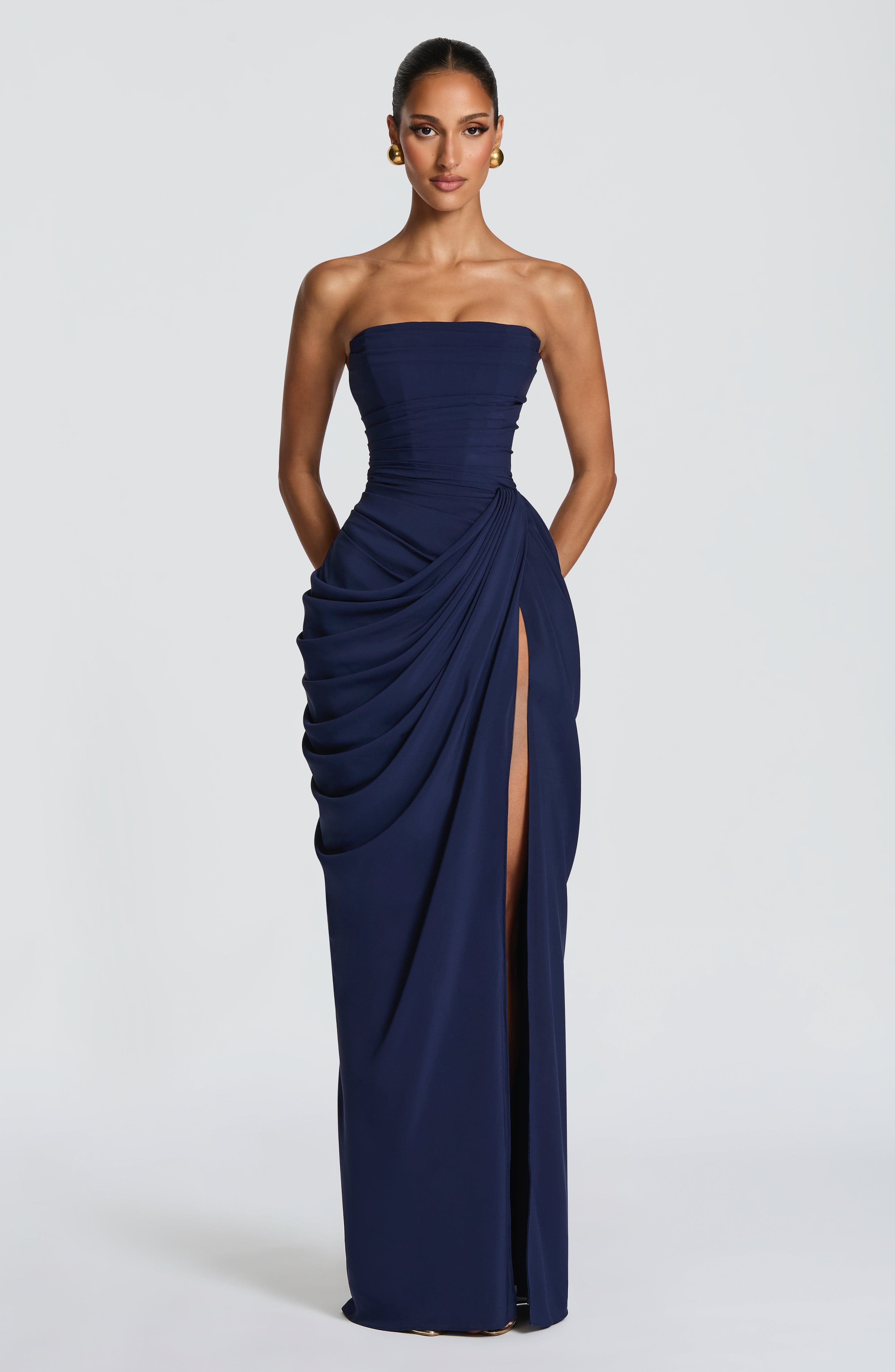 minilena Cyra Maxi Dress Navy