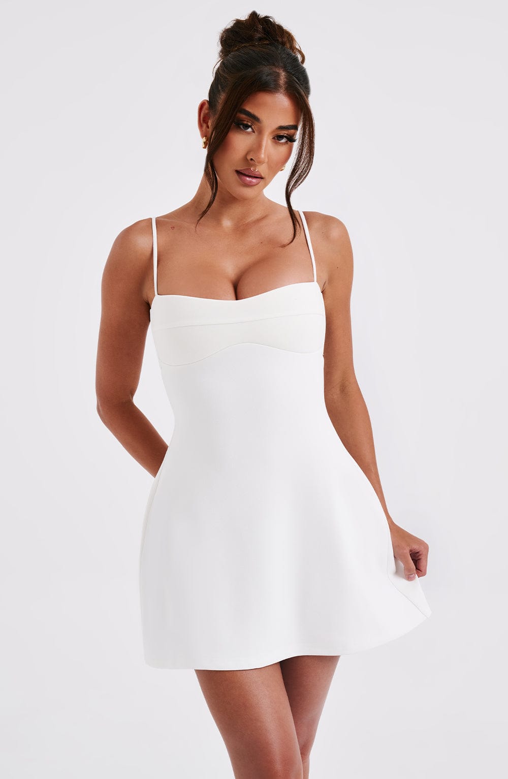 minilena Dakota Mini Dress Ivory