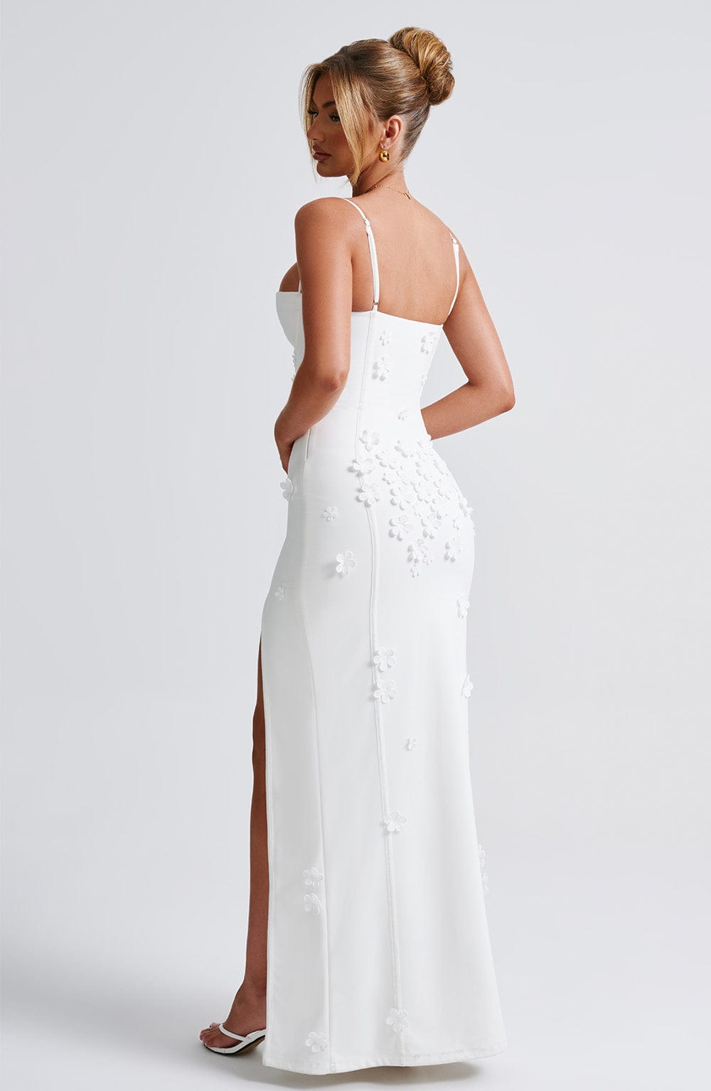 minilena Dalary Maxi Dress Ivory Lined