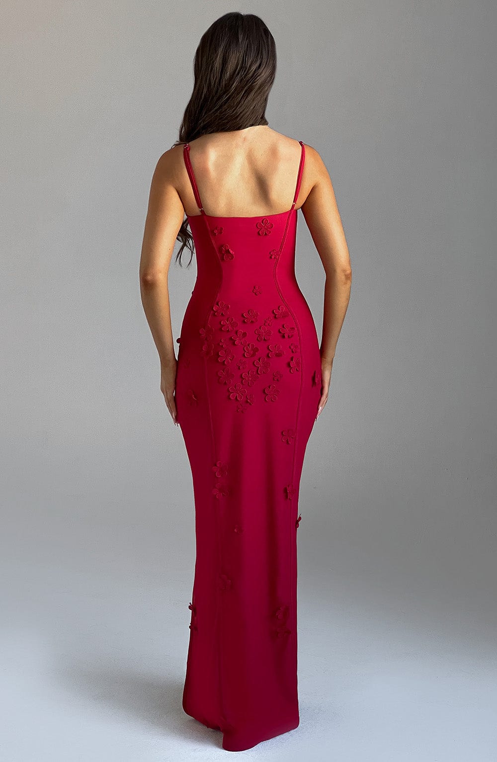 minilena Dalary Maxi Dress Red Lined