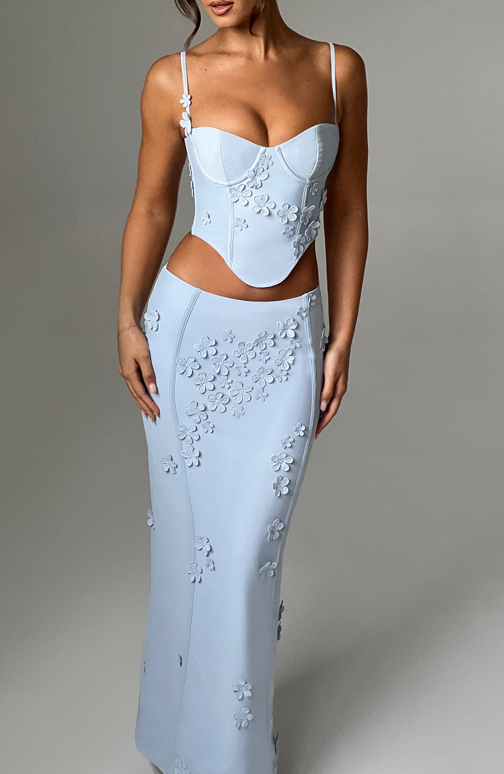 minilena Dalary Maxi Skirt Blue