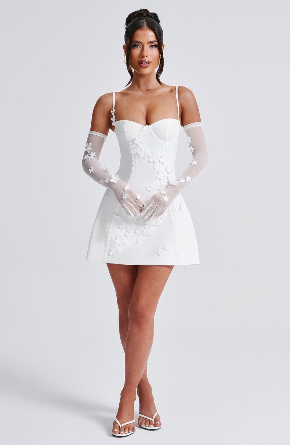 minilena Dalary Mini Dress Ivory