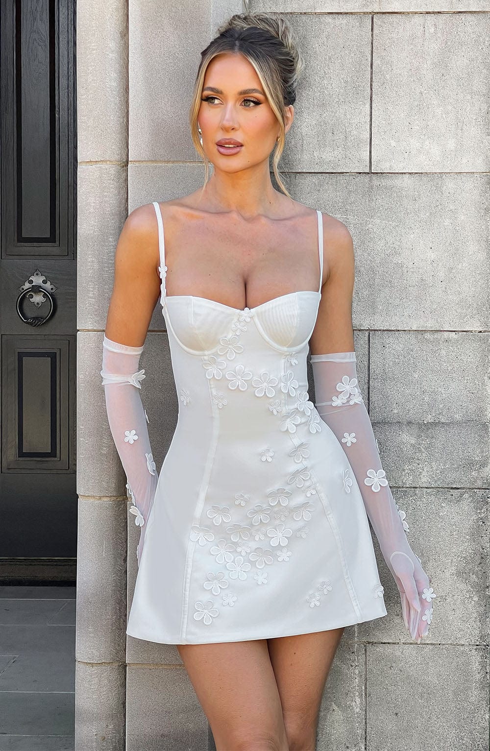 minilena Dalary Mini Dress Ivory