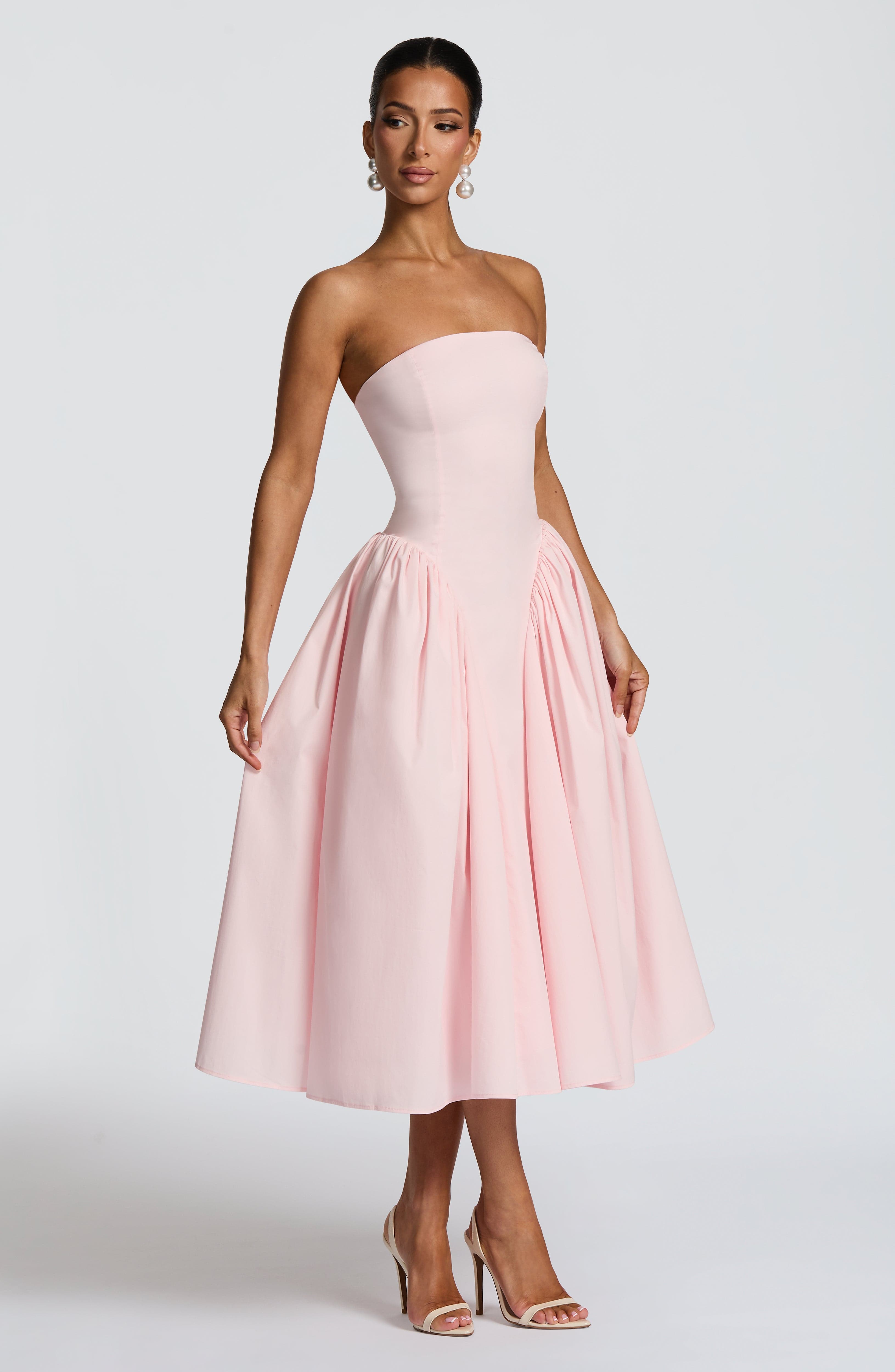 minilena Darla Midi Dress Blush