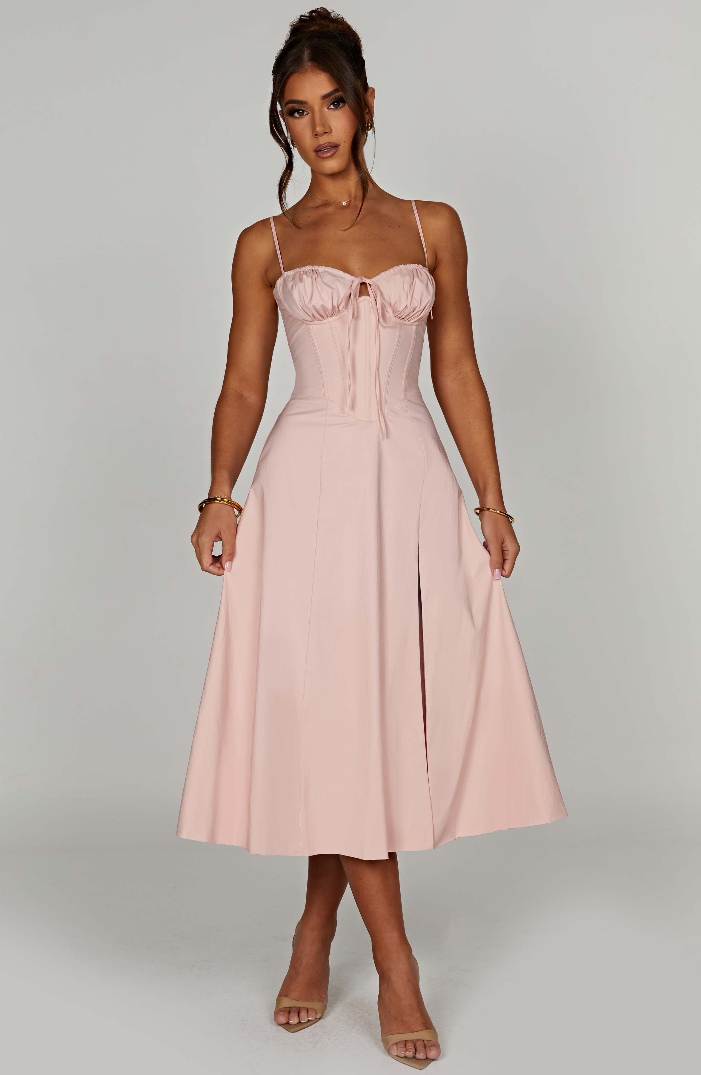 minilena Deanna Midi Dress Blush