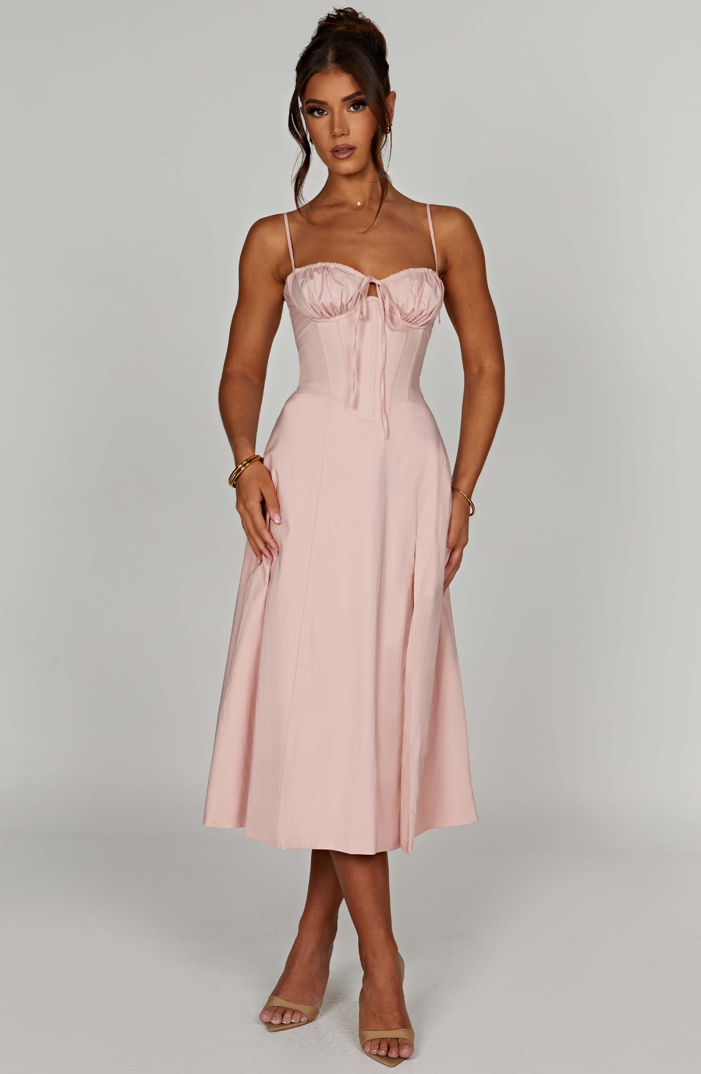 minilena Deanna Midi Dress Blush