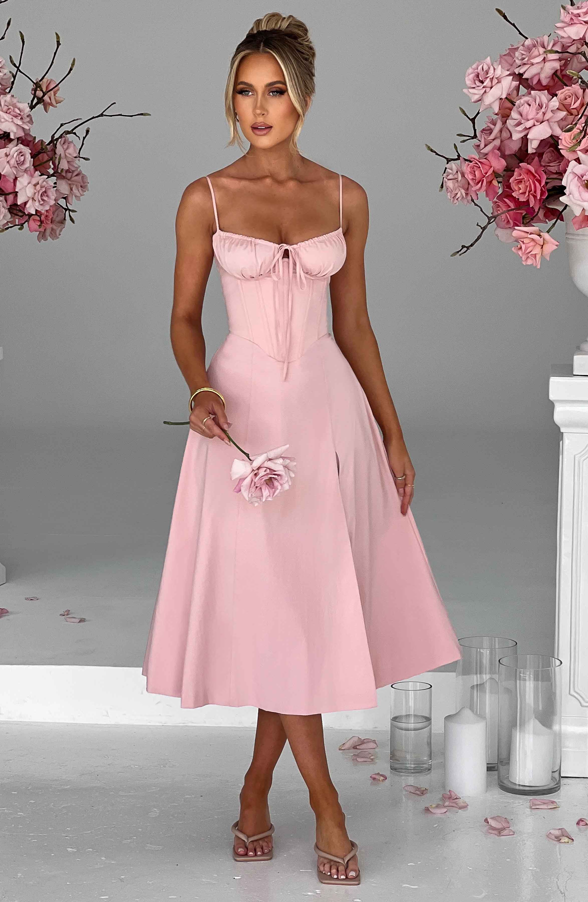 minilena Deanna Midi Dress Blush