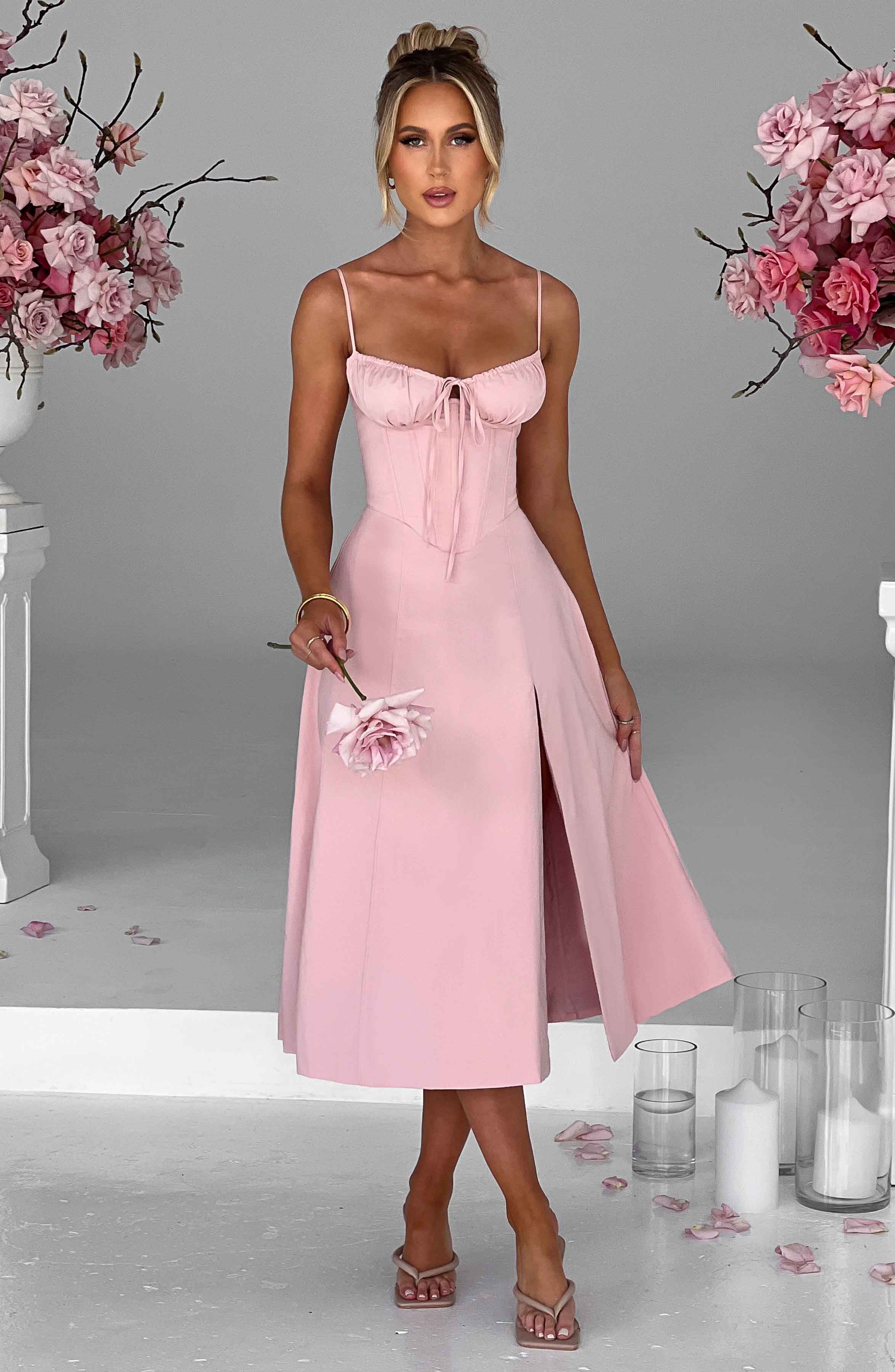 minilena Deanna Midi Dress Blush