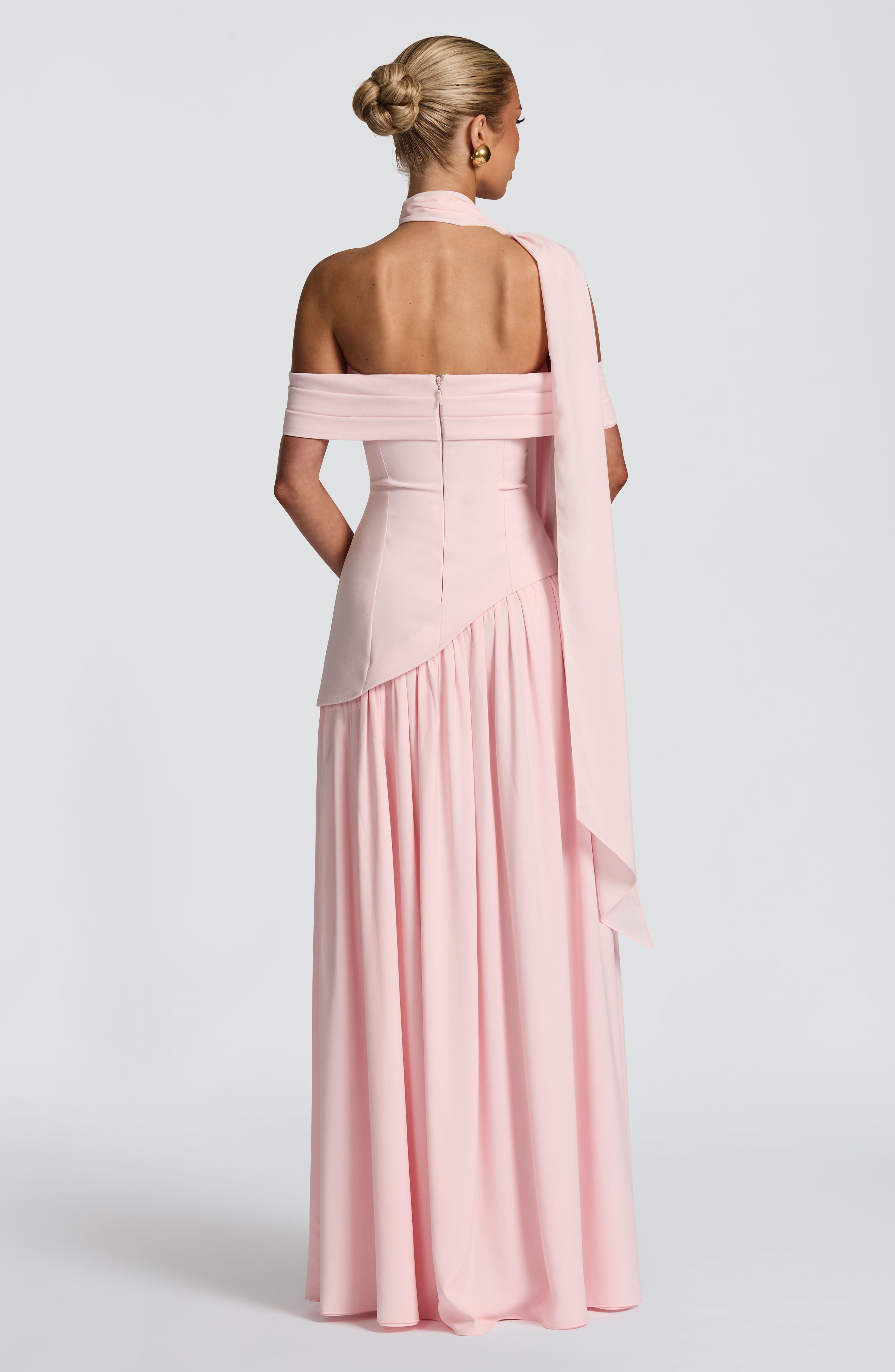 minilena Delilah Maxi Dress Blush