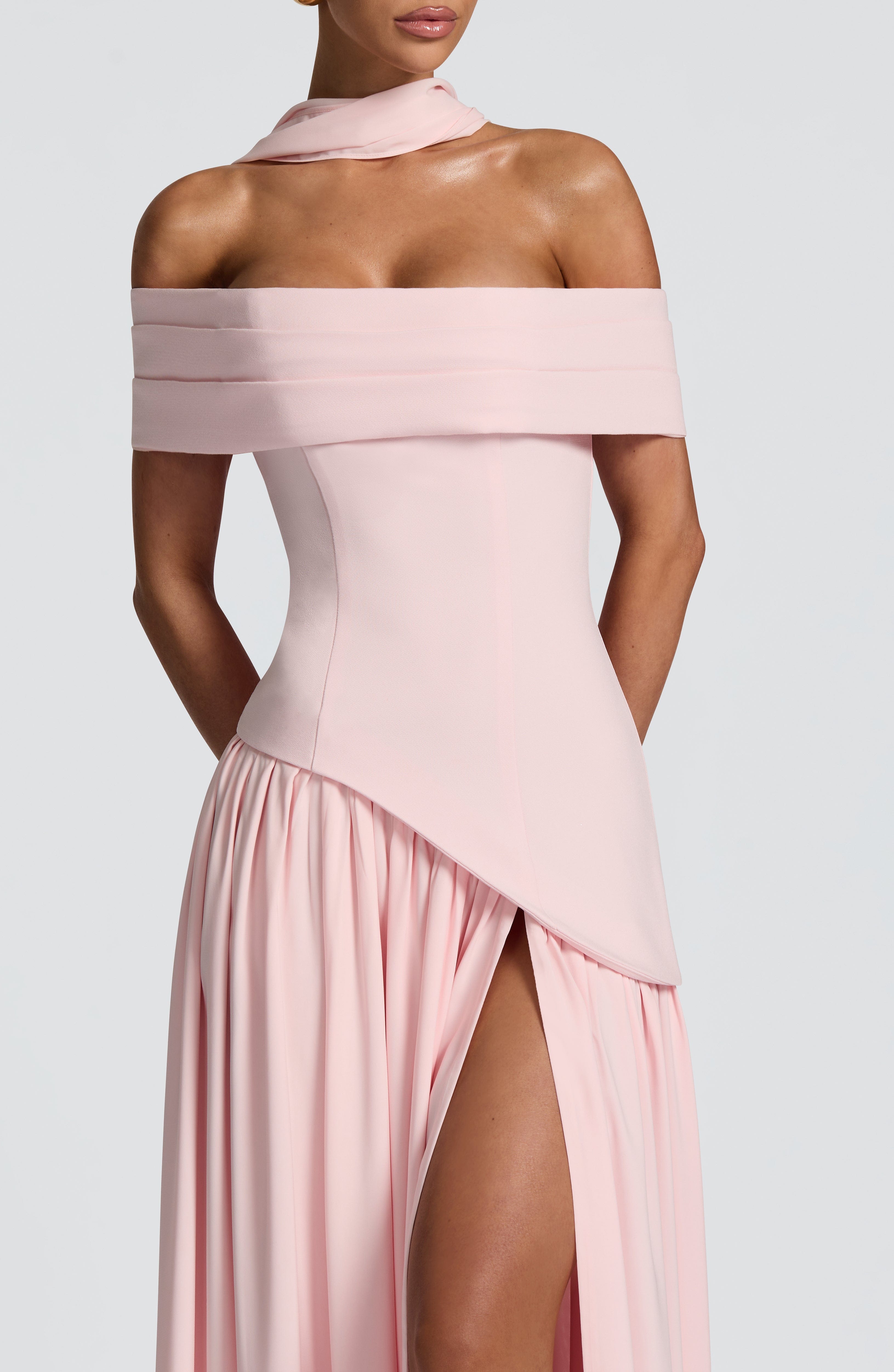 minilena Delilah Maxi Dress Blush