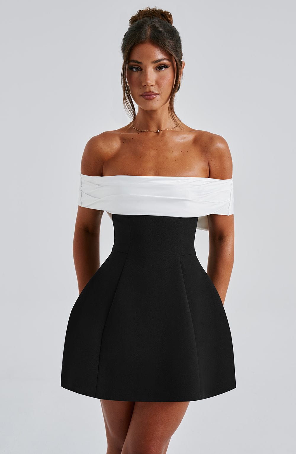 minilena Delta Mini Dress Black/White