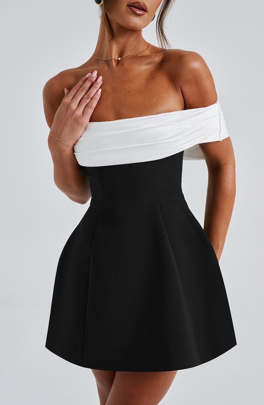 minilena Delta Mini Dress Black/White