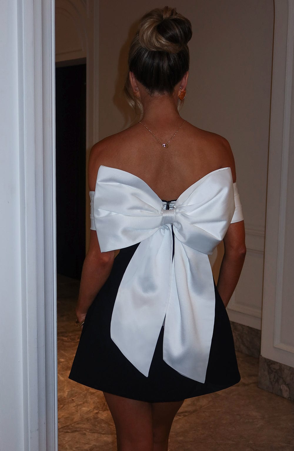 minilena Delta Mini Dress Black/White