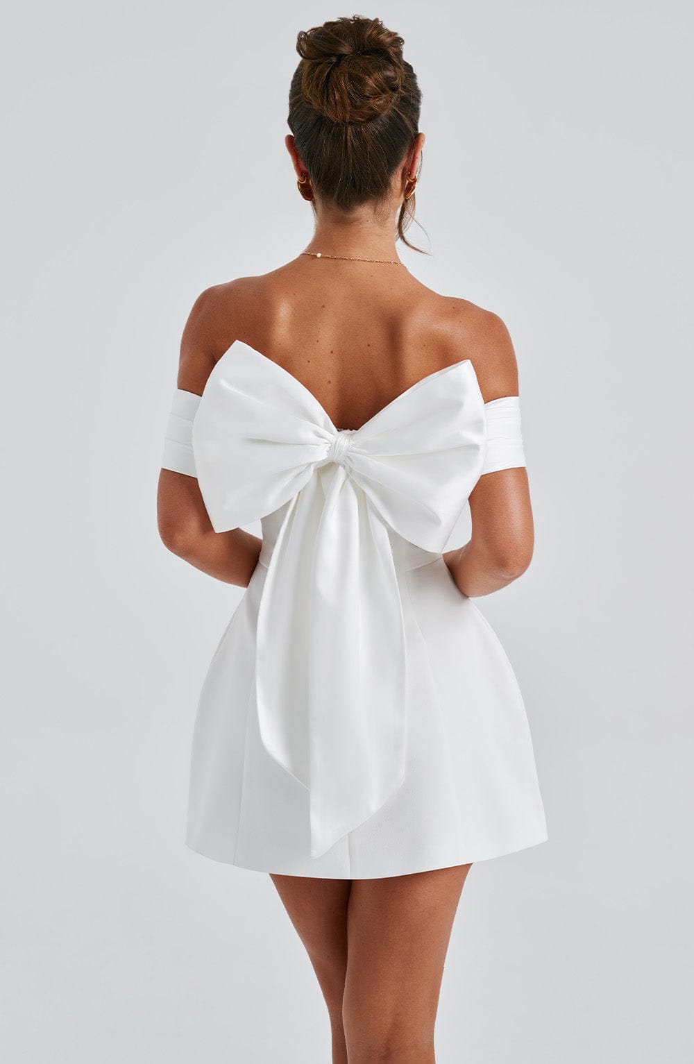 minilena Delta Mini Dress Ivory