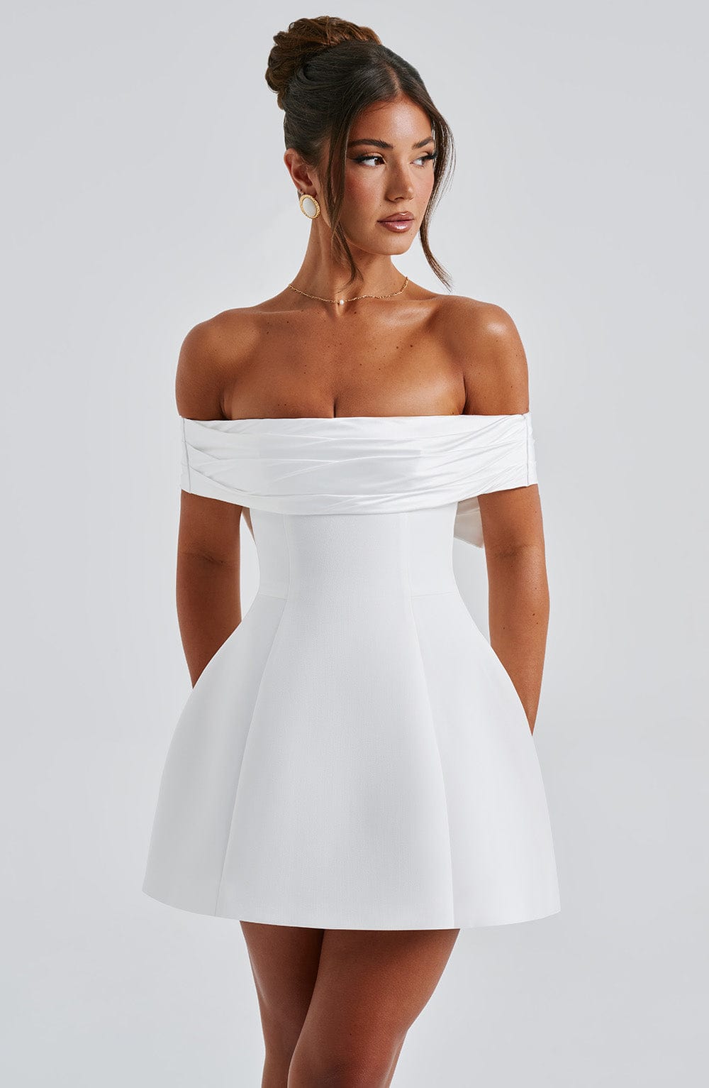 minilena Delta Mini Dress Ivory