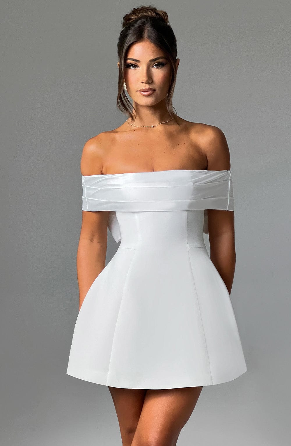 minilena Delta Mini Dress Ivory