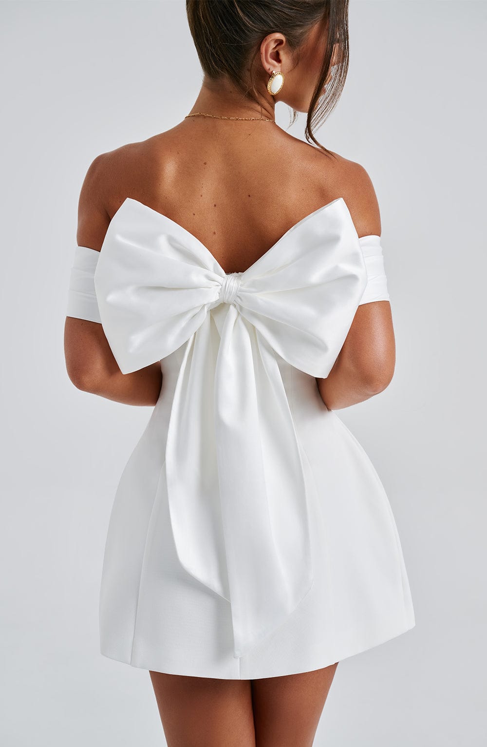 minilena Delta Mini Dress Ivory