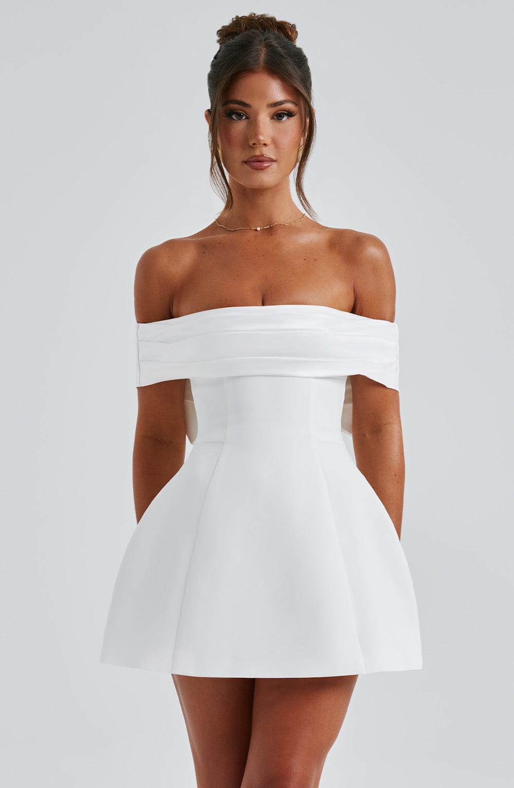 minilena Delta Mini Dress Ivory
