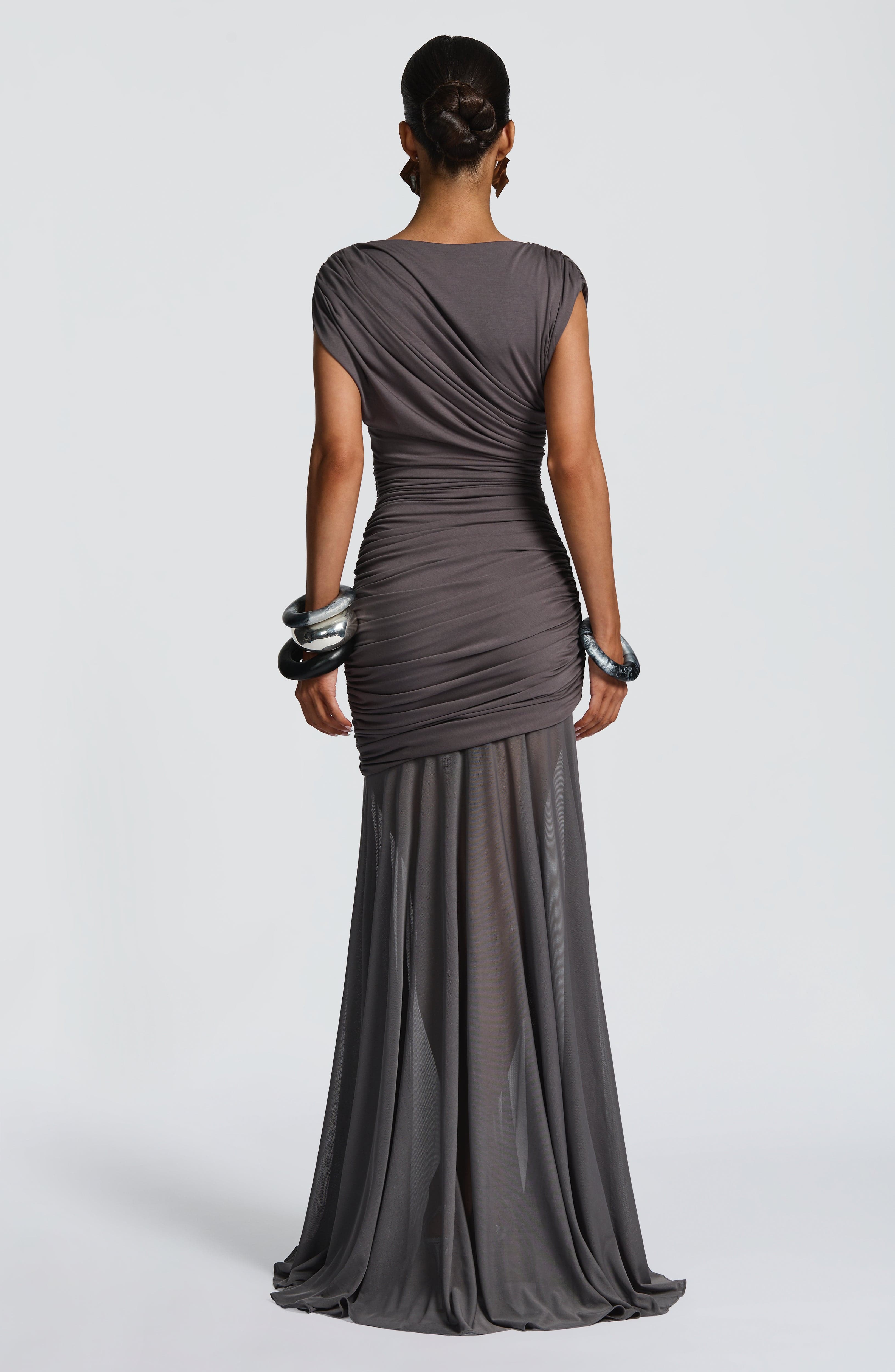 minilena Demelza Maxi Dress Charcoal
