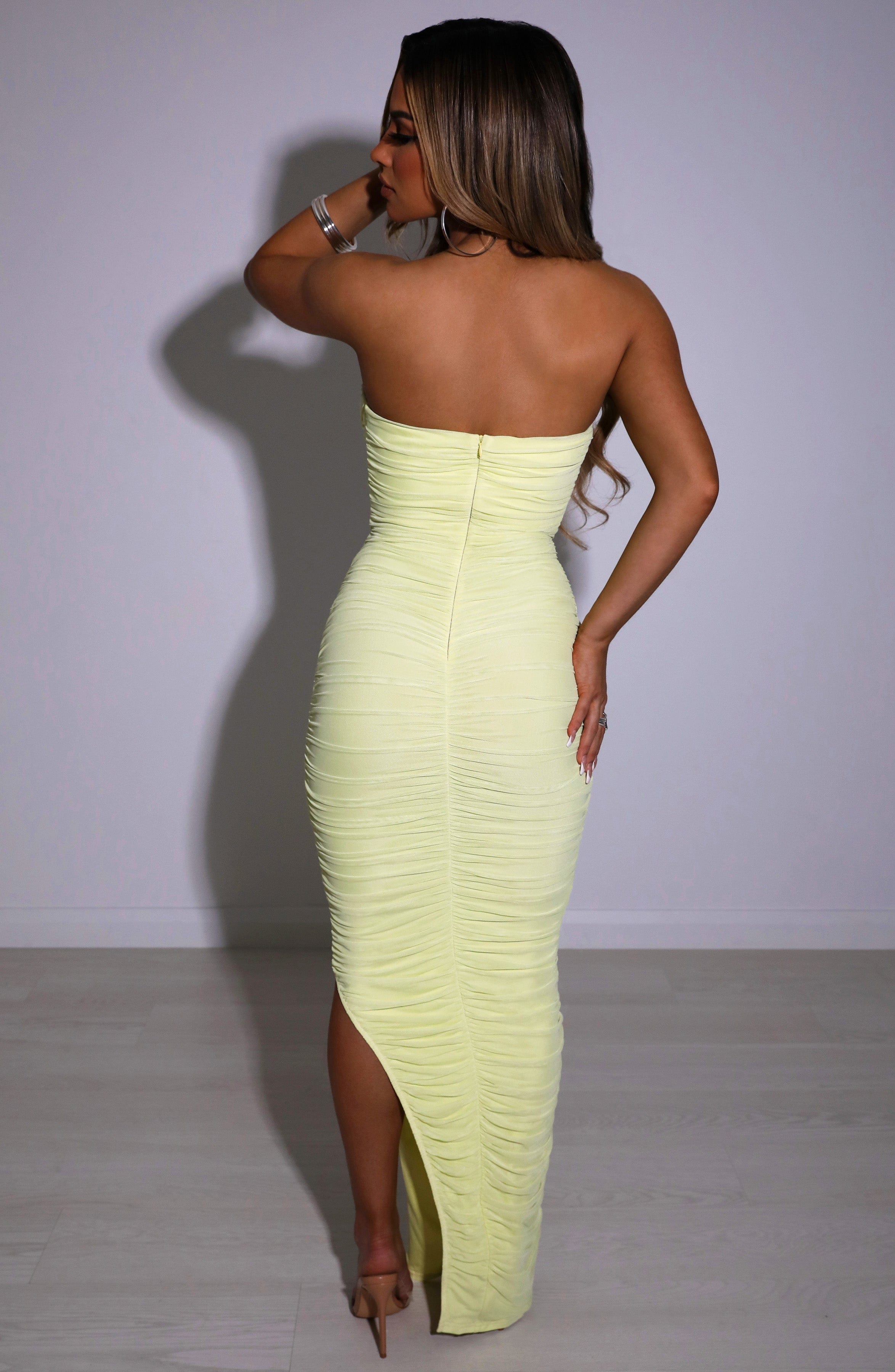 minilena Demi Maxi Dress Lime