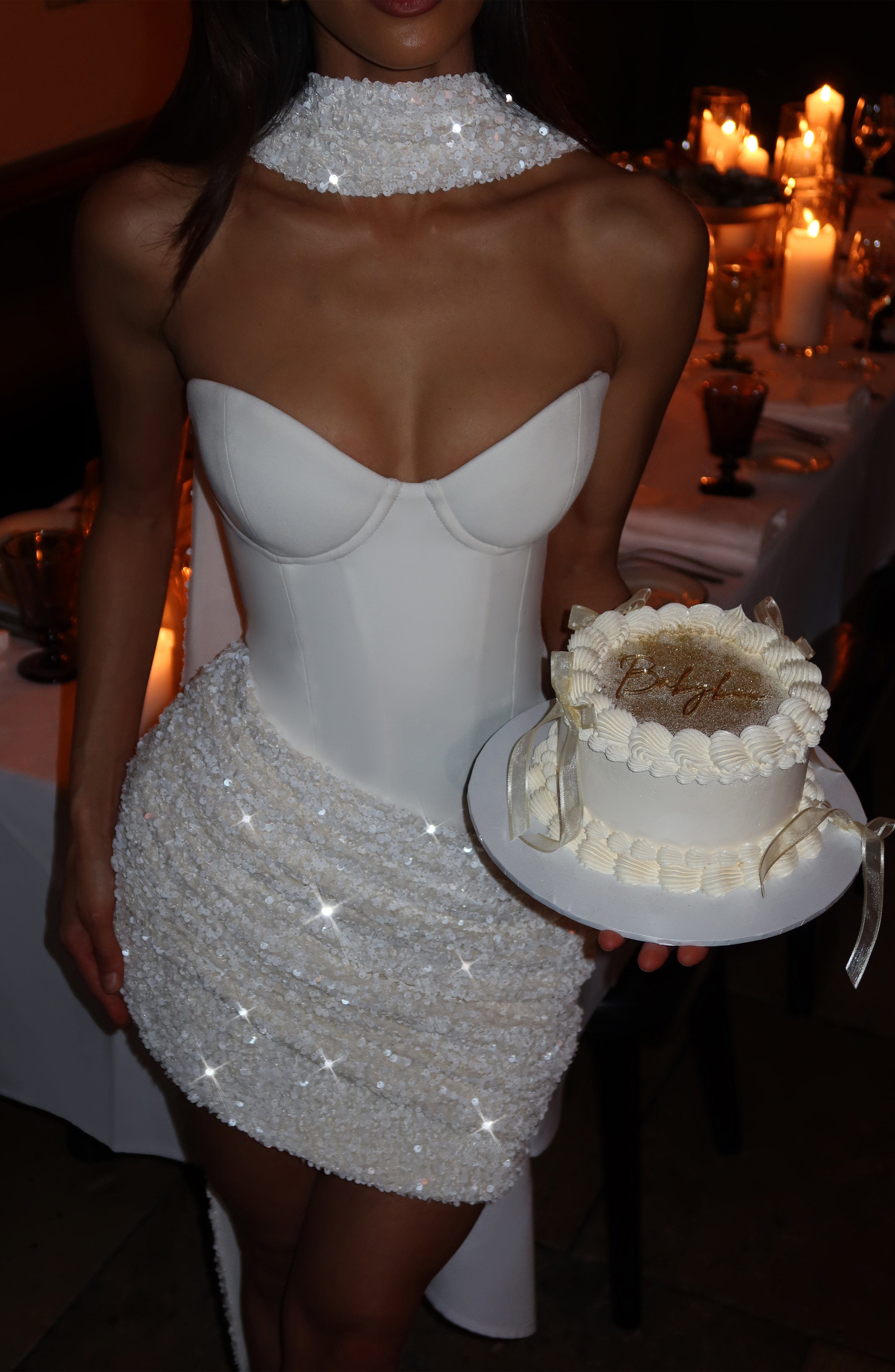 minilena Denise Mini Dress Ivory