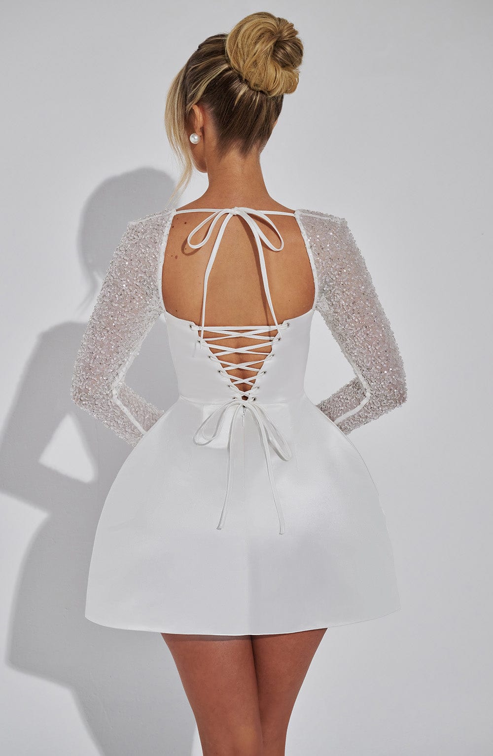 minilena Dolly Mini Dress Ivory