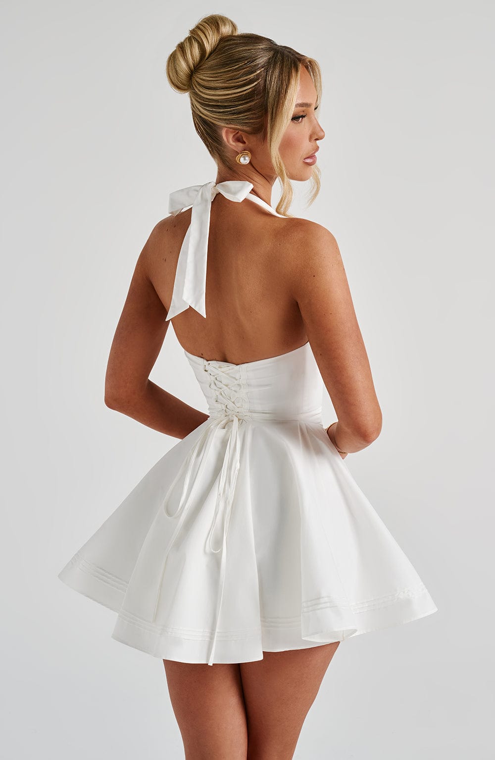 minilena Doris Mini Dress Ivory