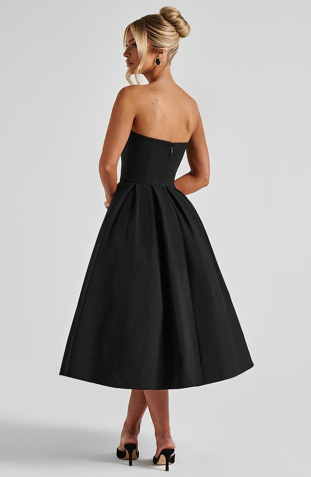 minilena Edith Midi Dress Black