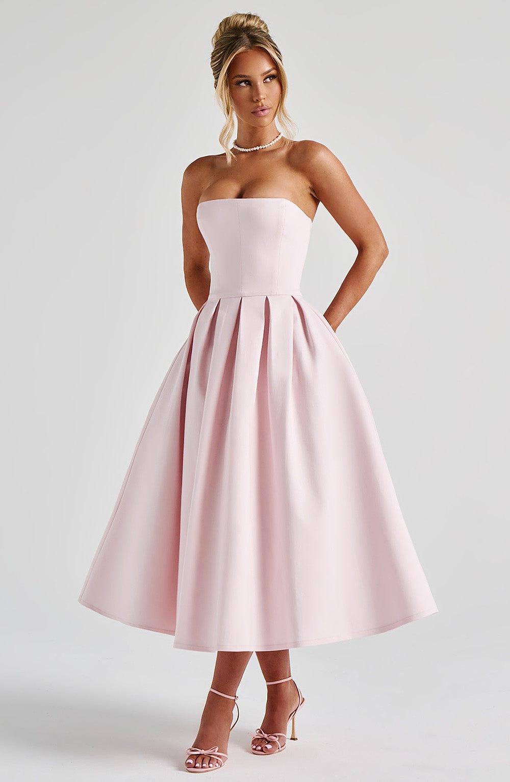 minilena Edith Midi Dress Blush
