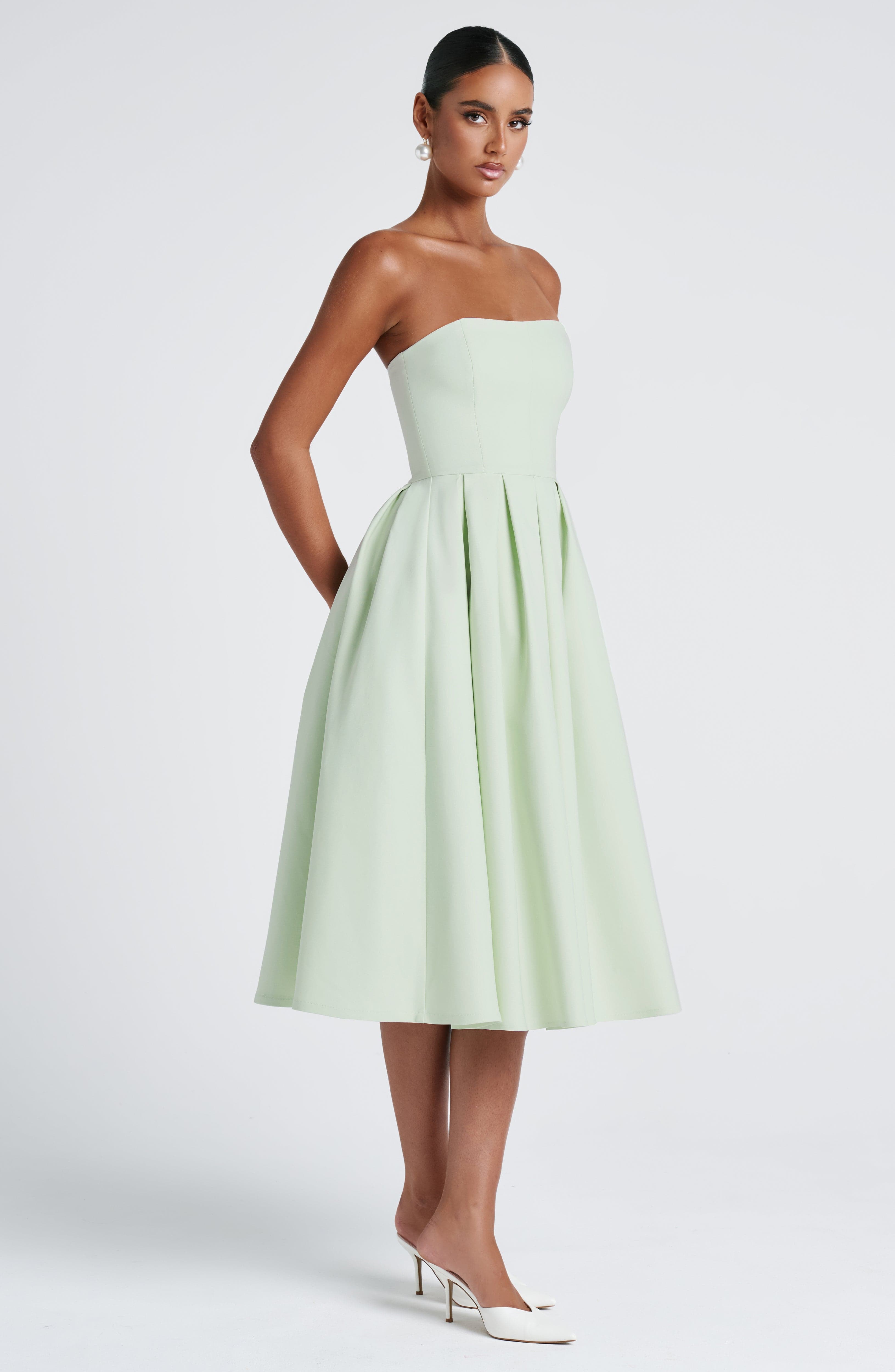minilena Edith Midi Dress Mint