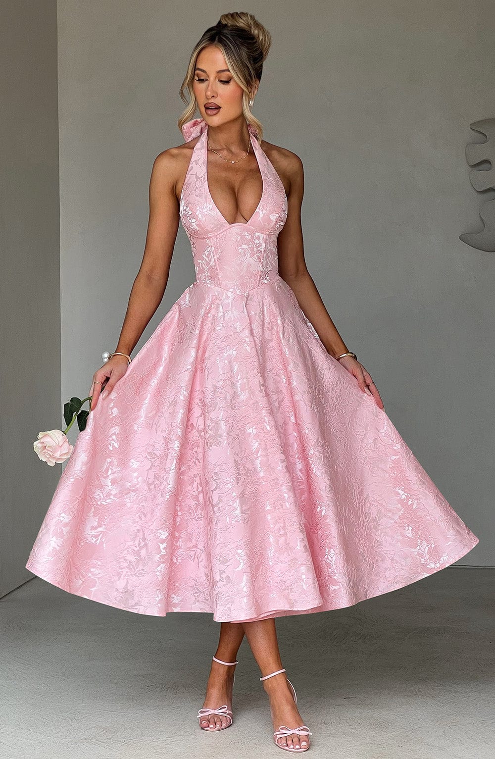 minilena Effie Midi Dress Blush