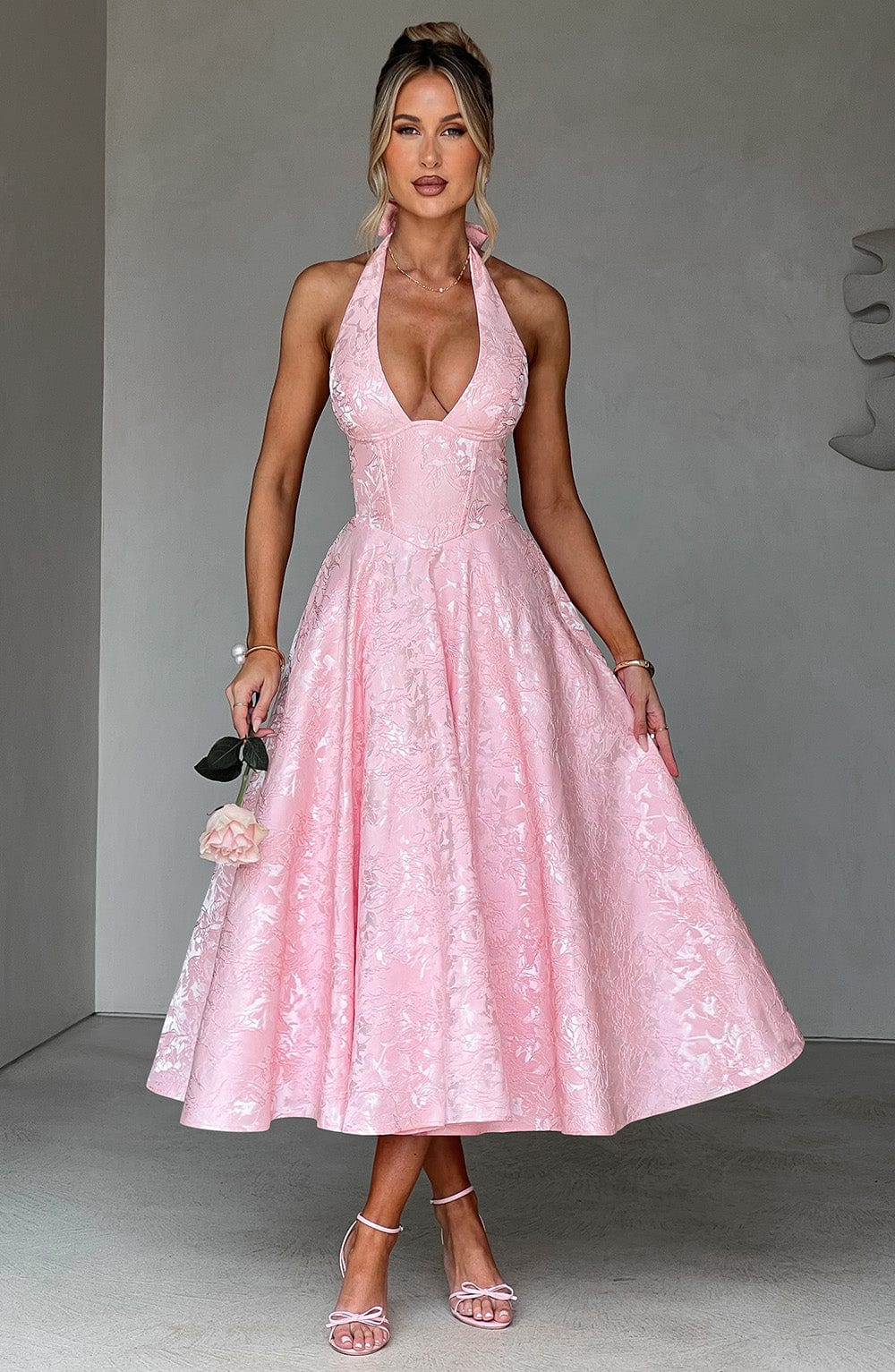minilena Effie Midi Dress Blush