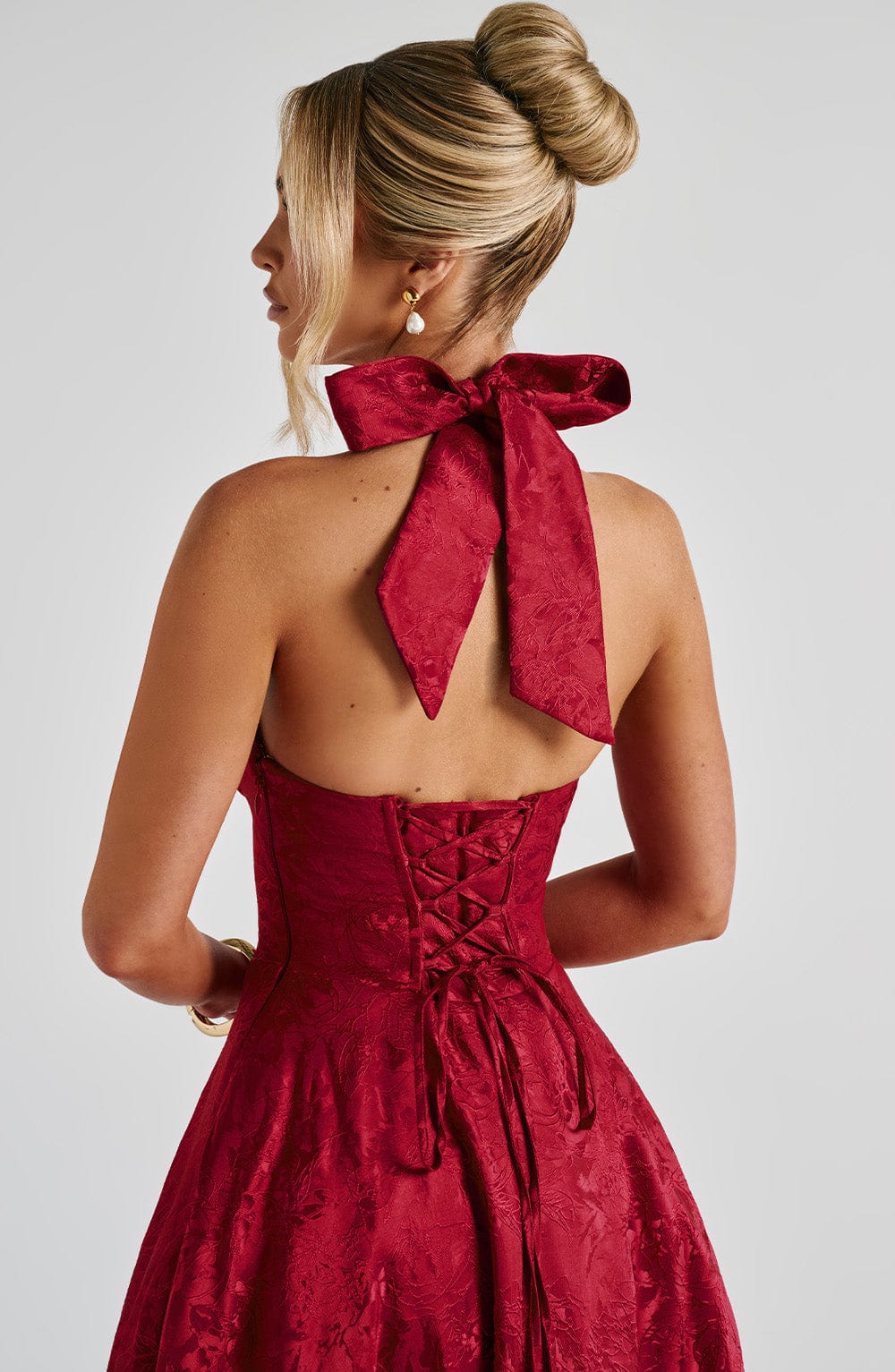 minilena Effie Midi Dress Red