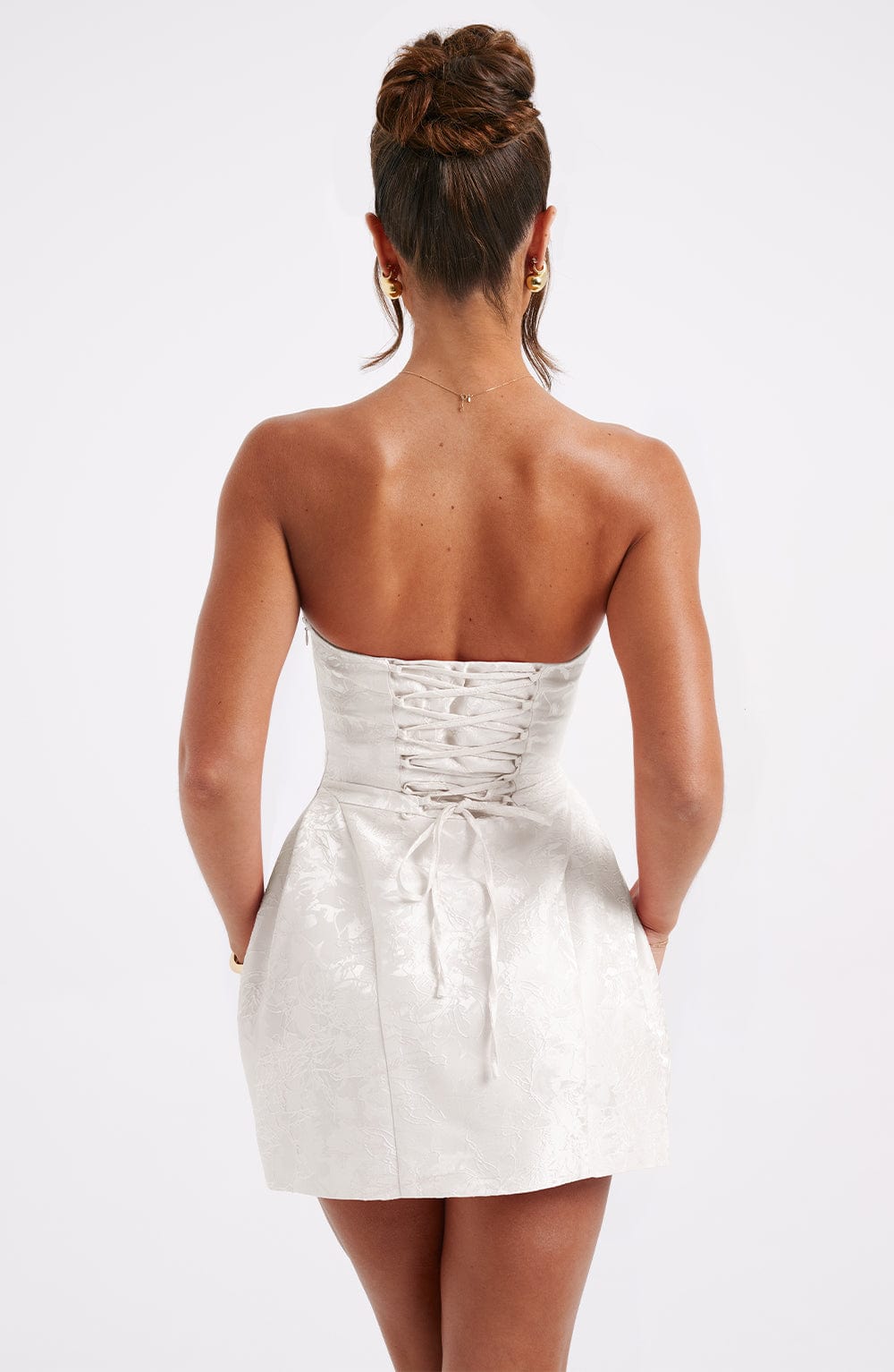 minilena Elenora Mini Dress Ivory