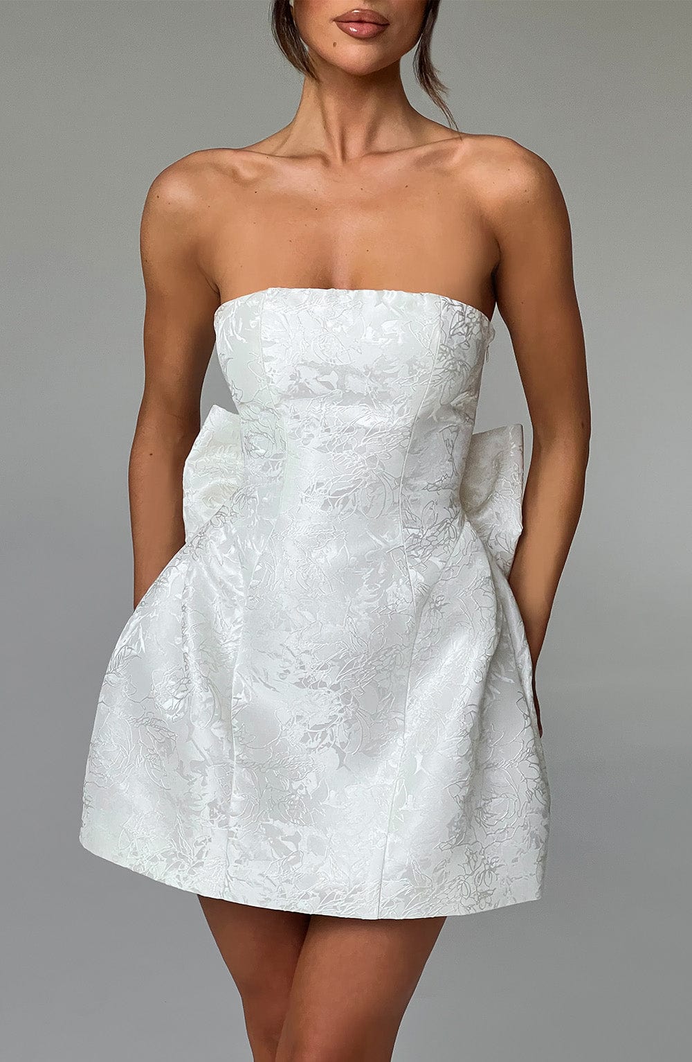 minilena Elenora Mini Dress Ivory