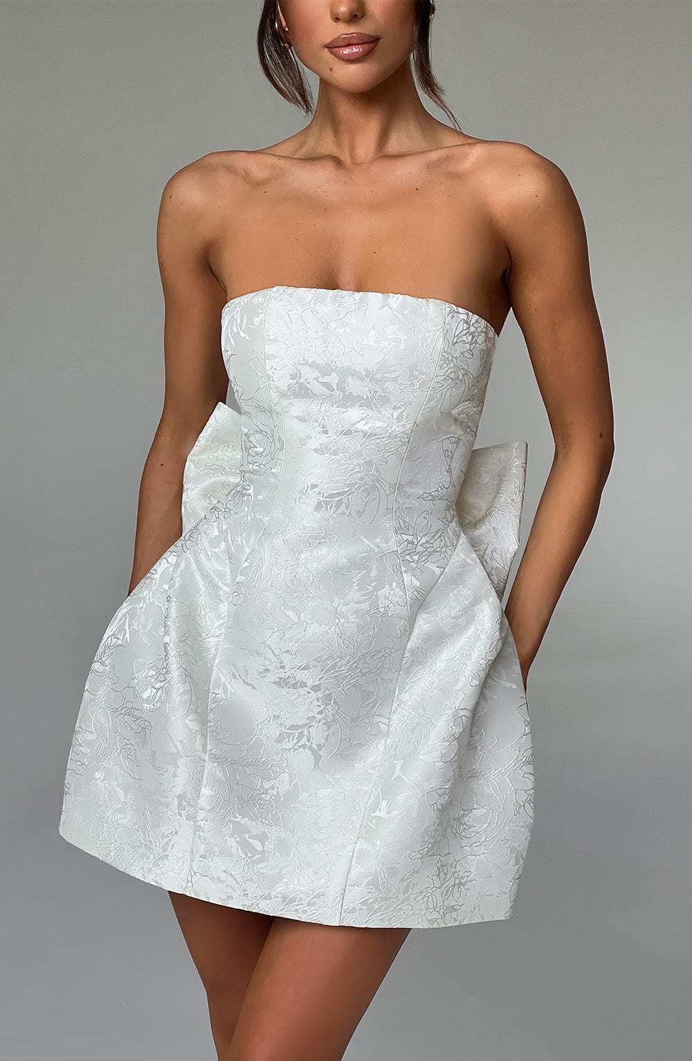 minilena Elenora Mini Dress Ivory