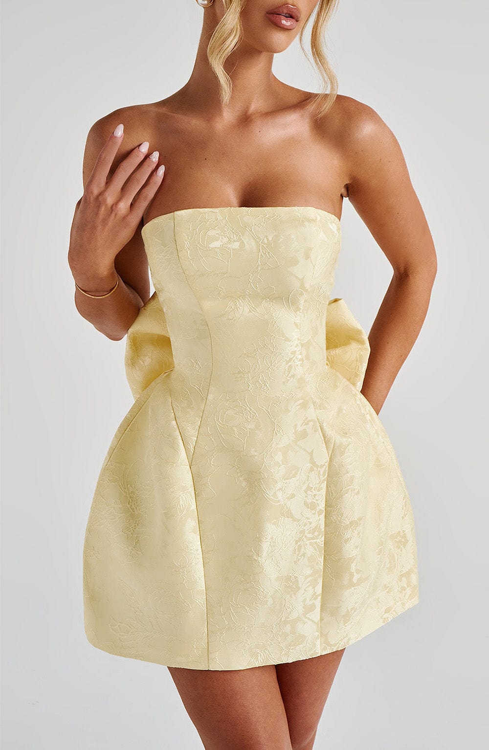 minilena Elenora Mini Dress Lemon