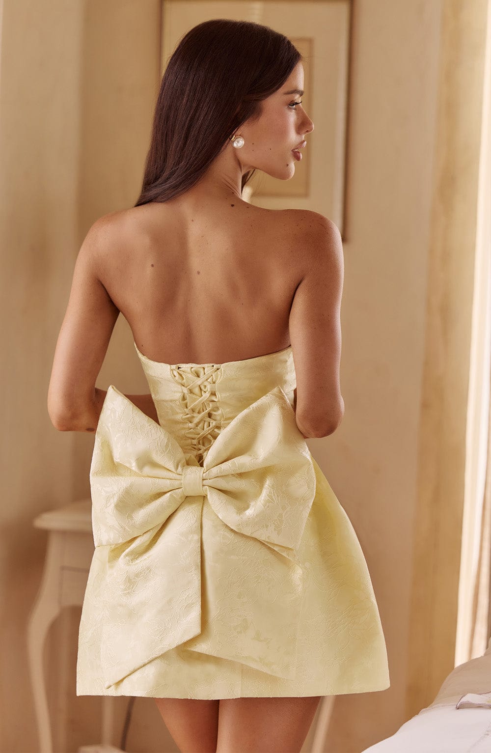 minilena Elenora Mini Dress Lemon