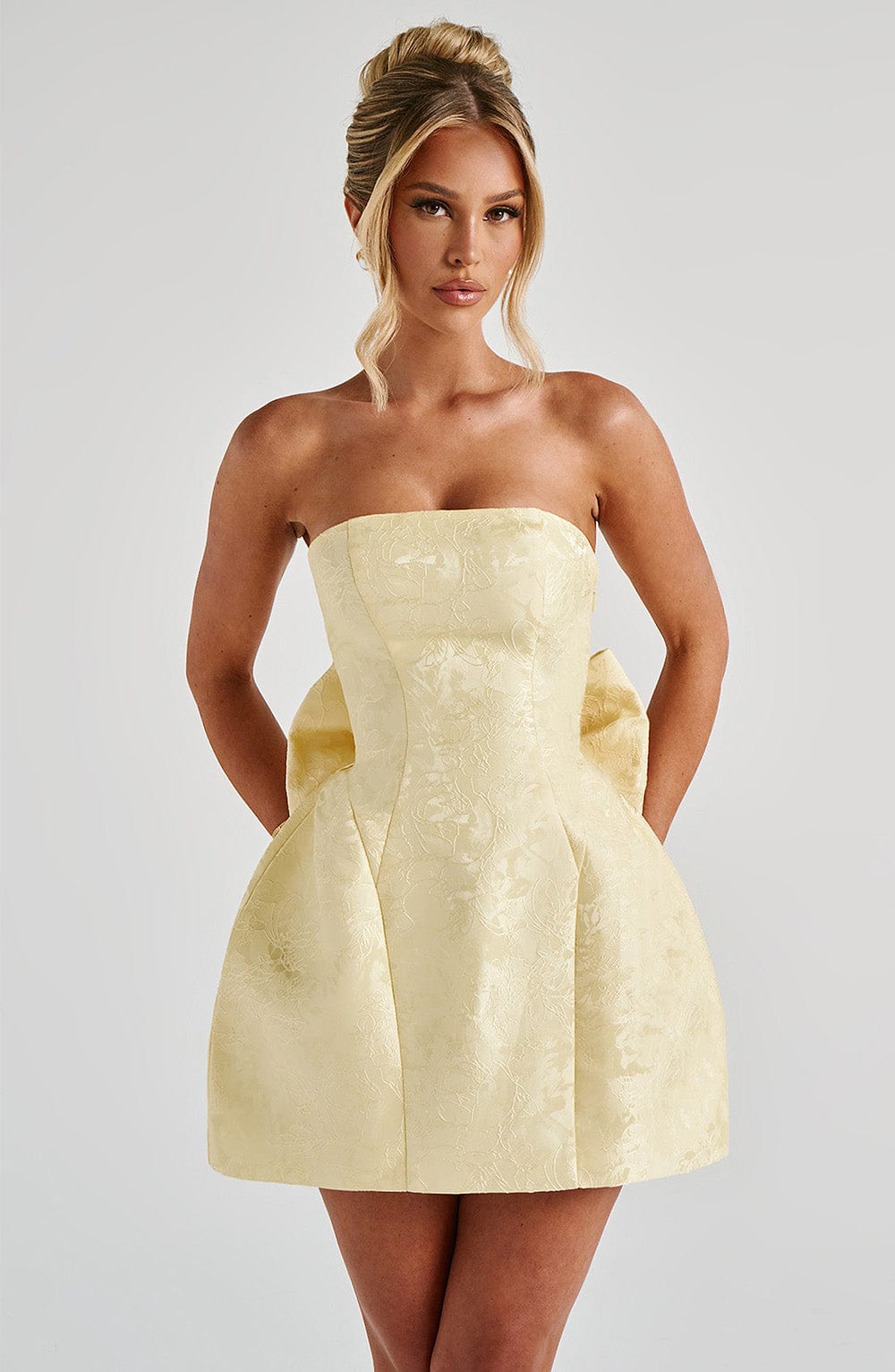 minilena Elenora Mini Dress Lemon
