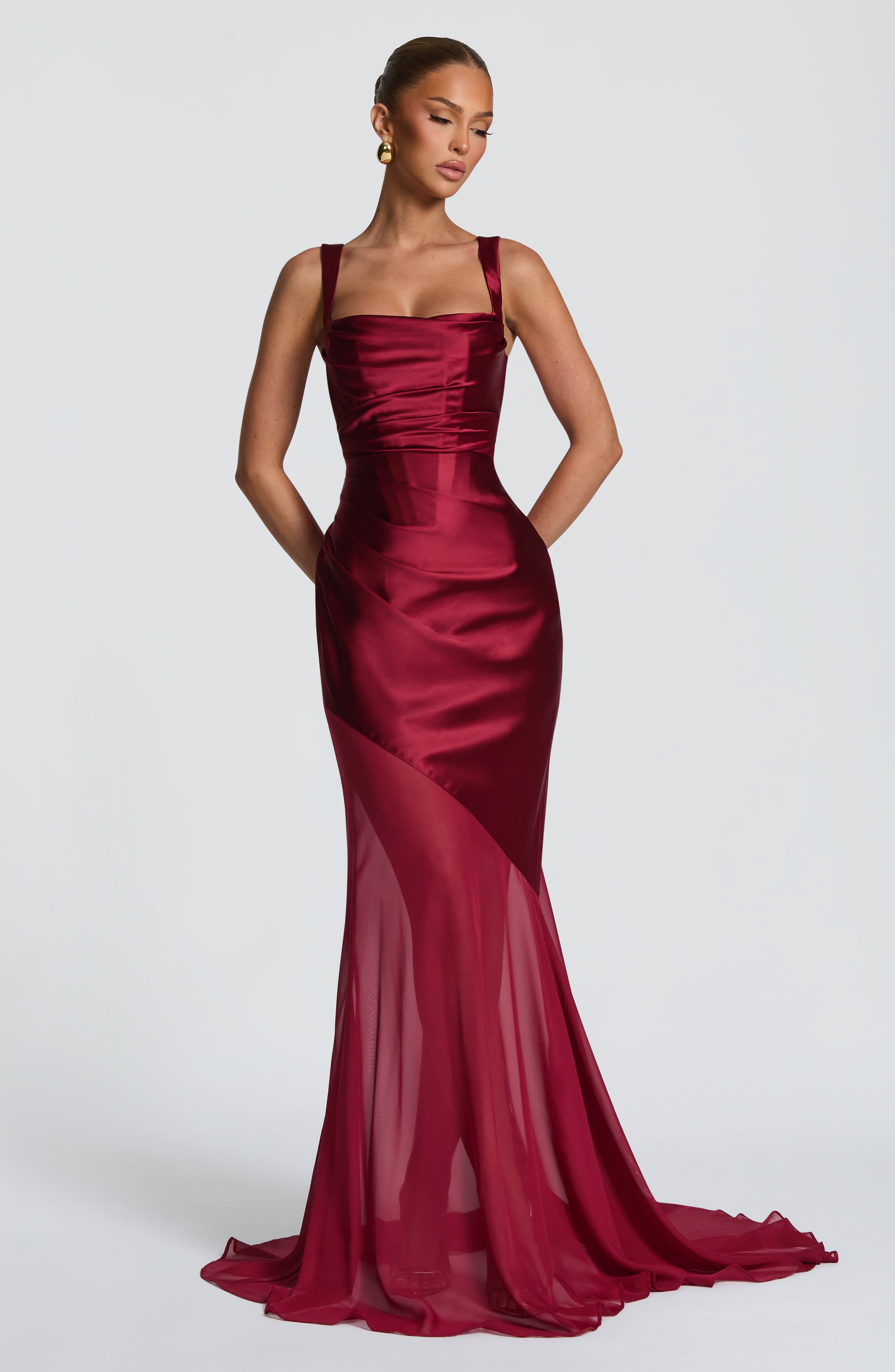 minilena Eliza Gown Burgundy