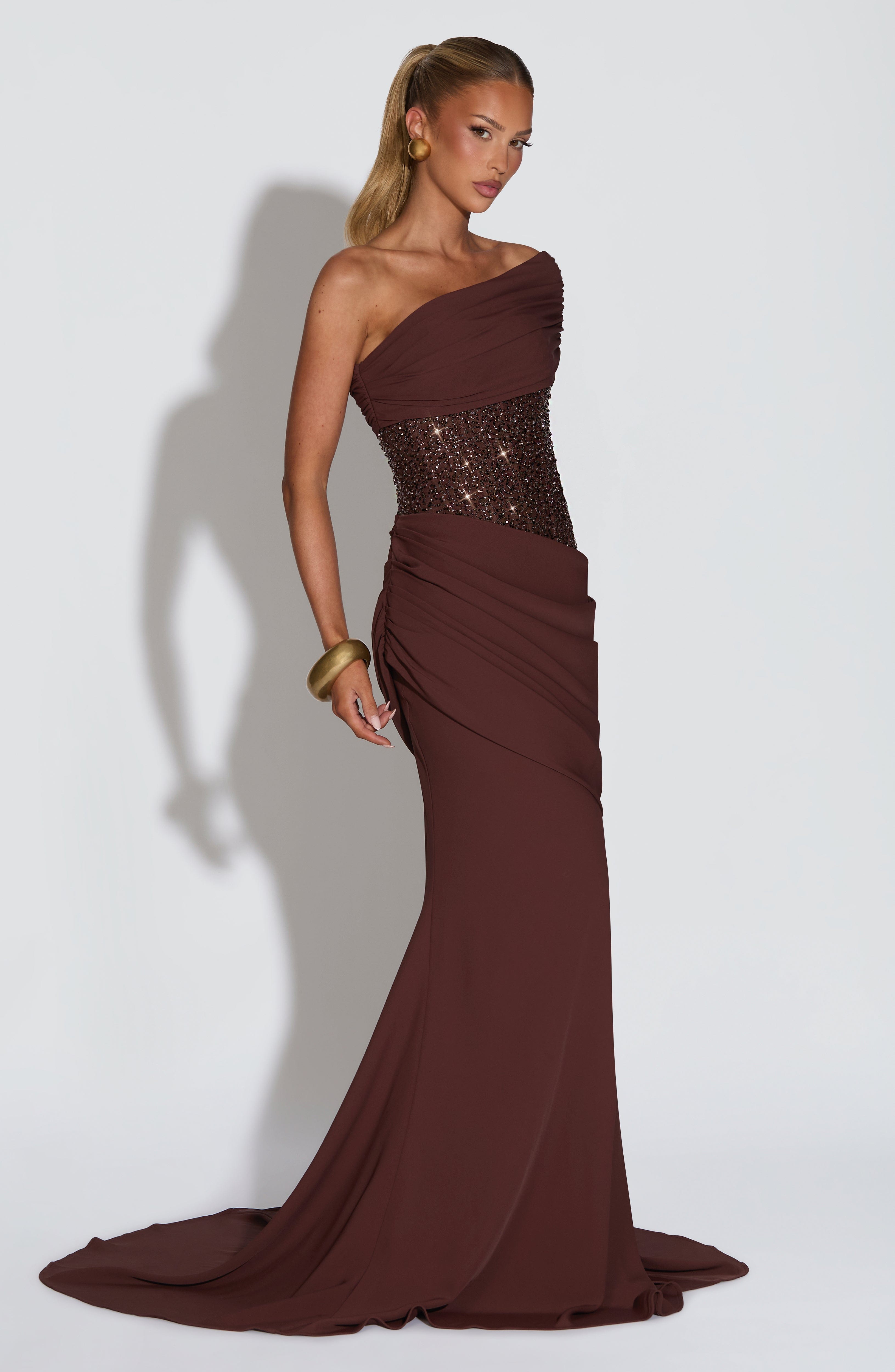 minilena Ellora Gown Plum Brown
