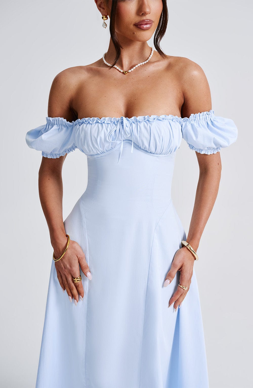 minilena Elora Midi Dress Blue